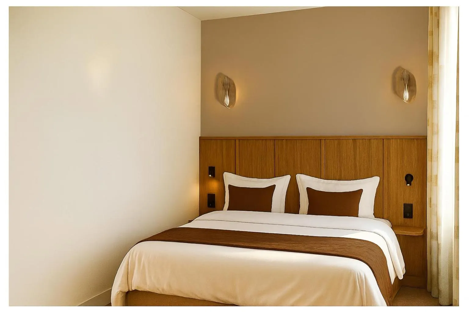 Bed in Hôtel de l'Horloge