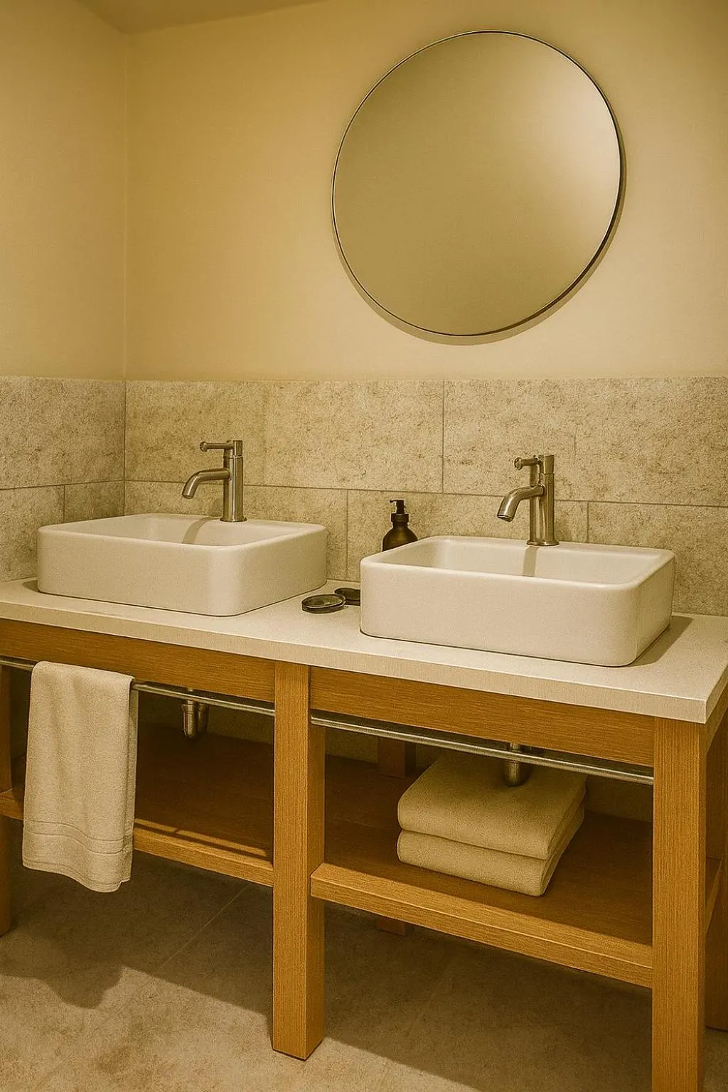 Bathroom in Hôtel de l'Horloge