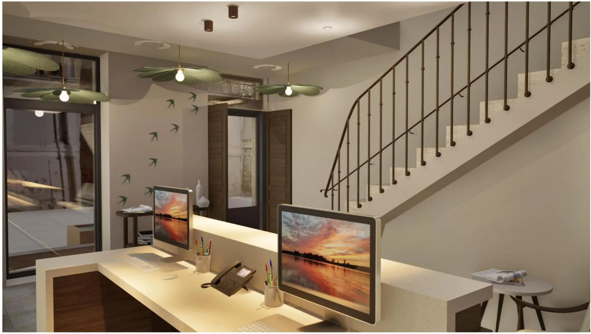 Lobby or reception in Hôtel de l'Horloge