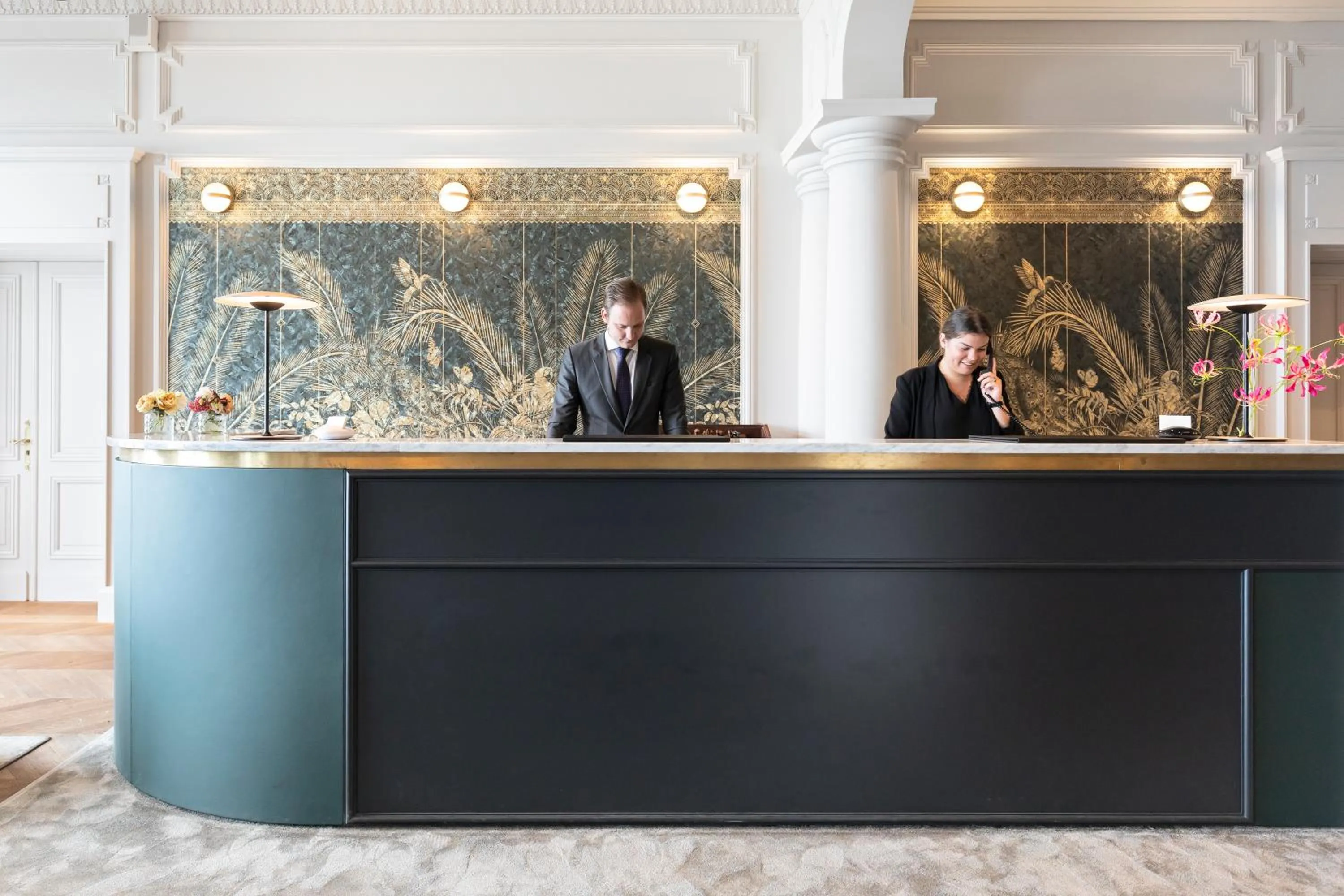 Lobby or reception in Le Palace De Menthon