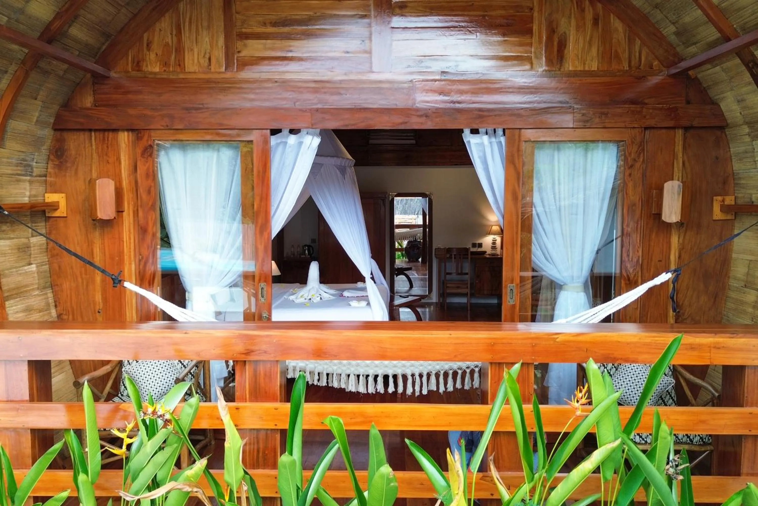 Seating area in Lagoona Beach Bungalows - Eco Bungalows Batukaras