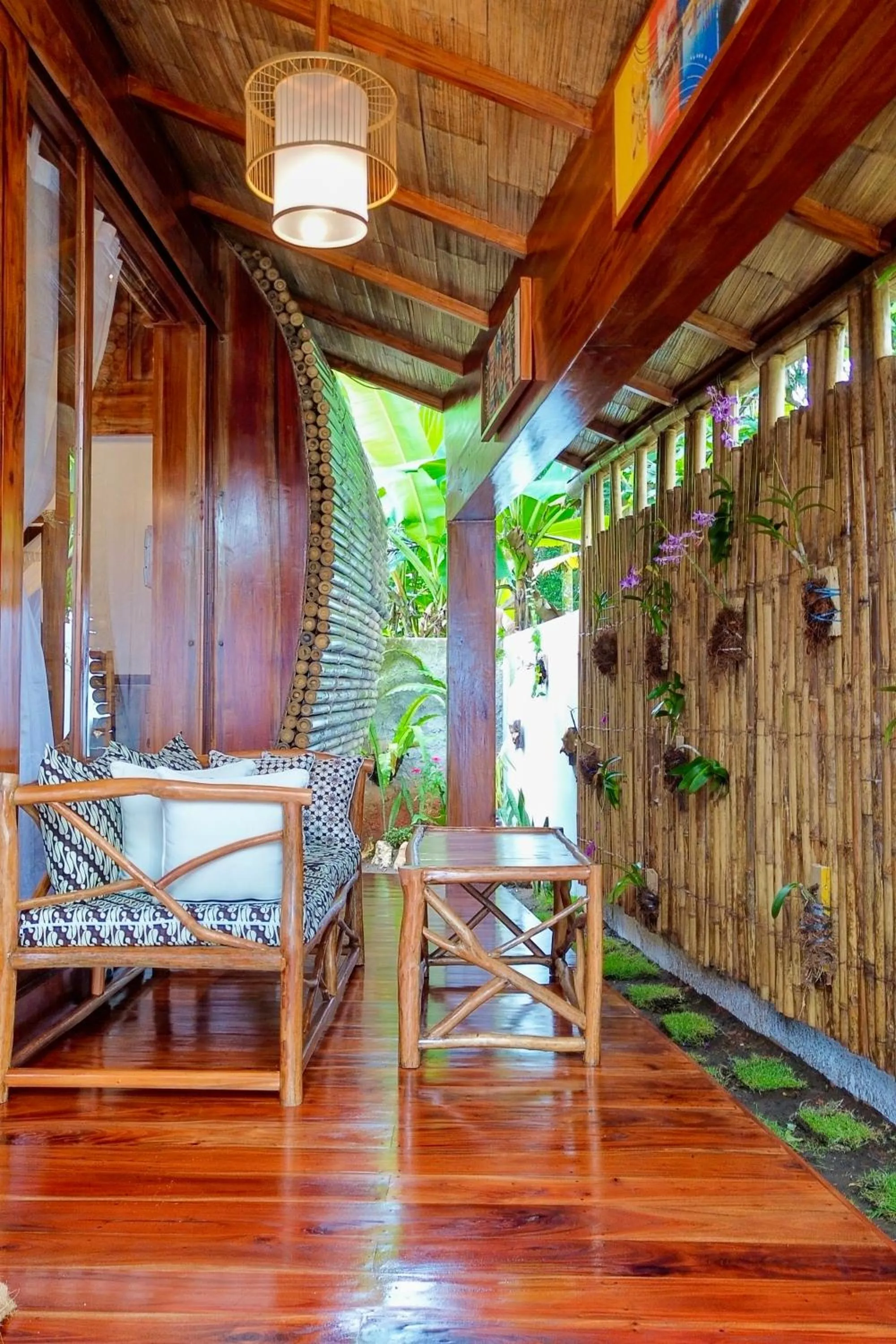 Balcony/Terrace in Lagoona Beach Bungalows - Eco Bungalows Batukaras