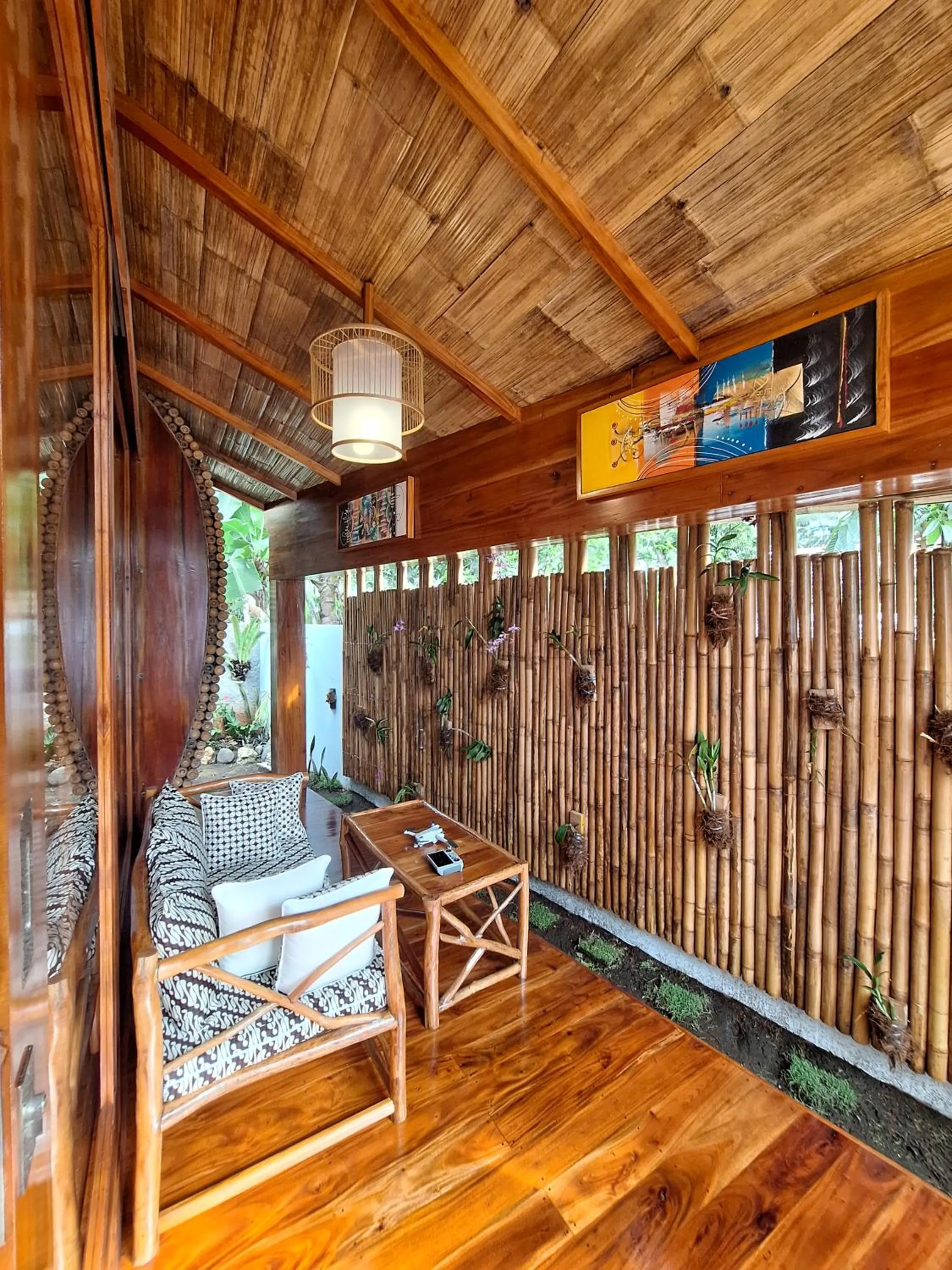 Balcony/Terrace in Lagoona Beach Bungalows - Eco Bungalows Batukaras
