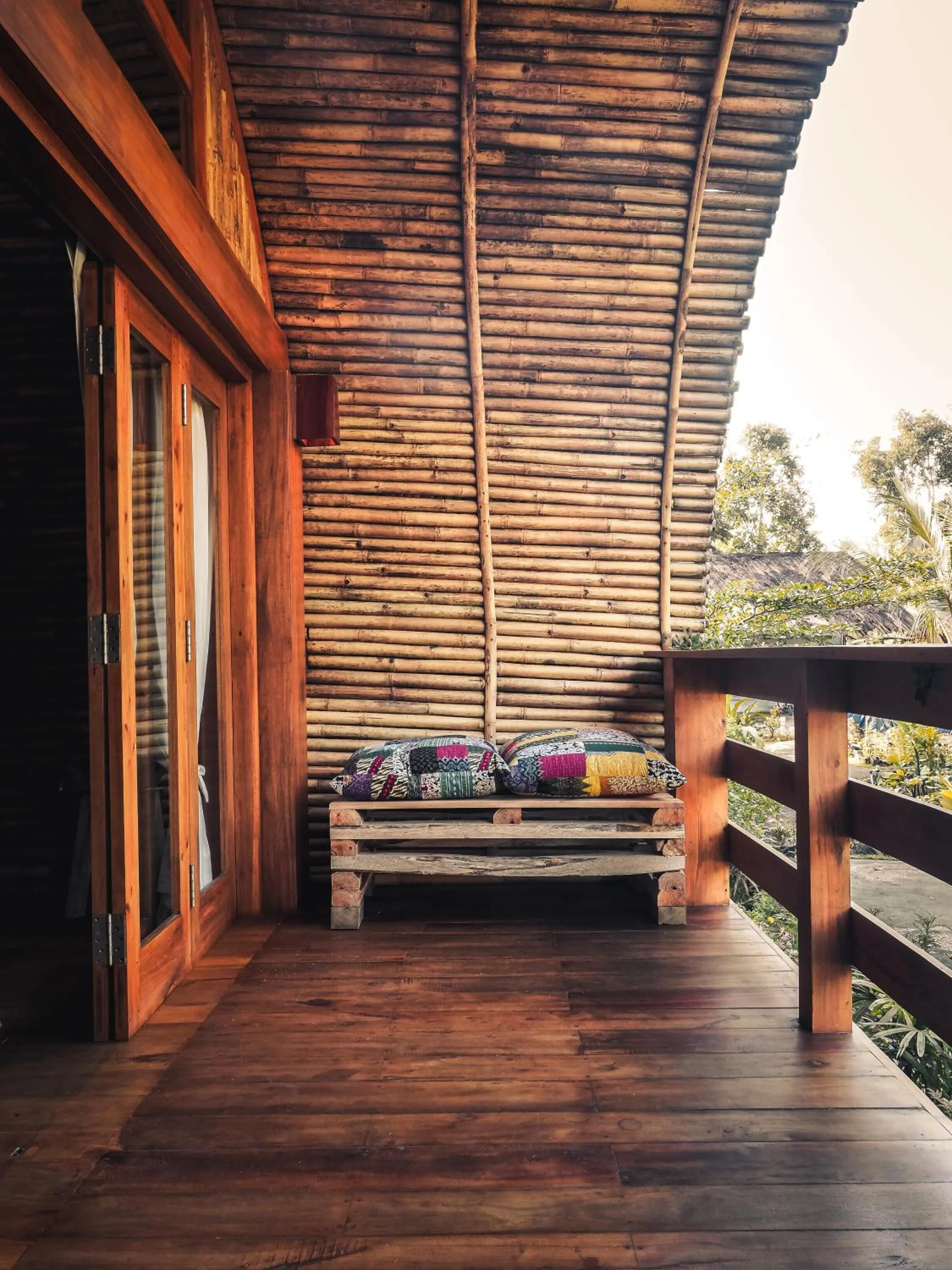 Balcony/Terrace in Lagoona Beach Bungalows - Eco Bungalows Batukaras