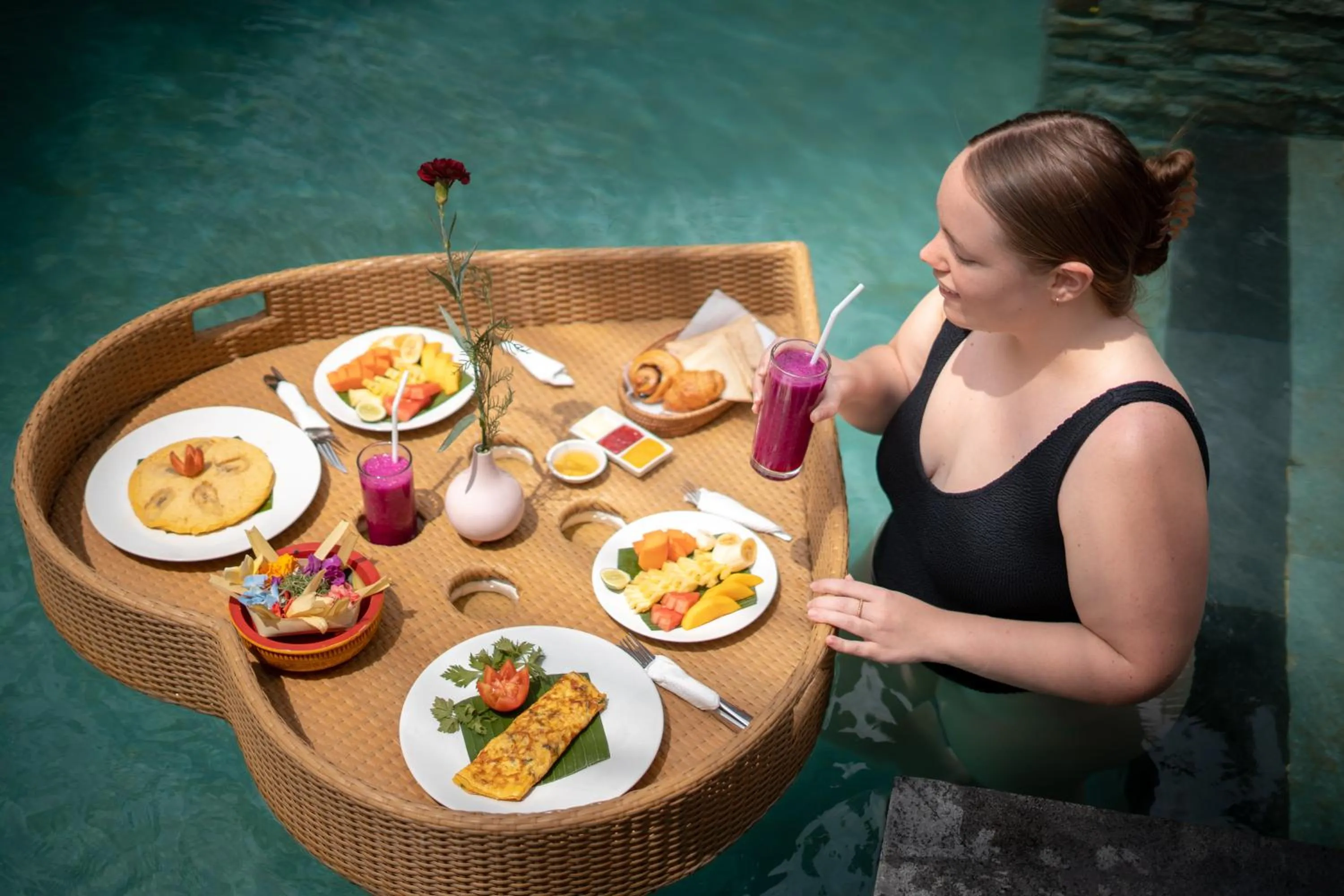 Breakfast in Prabhu Ubud Villa