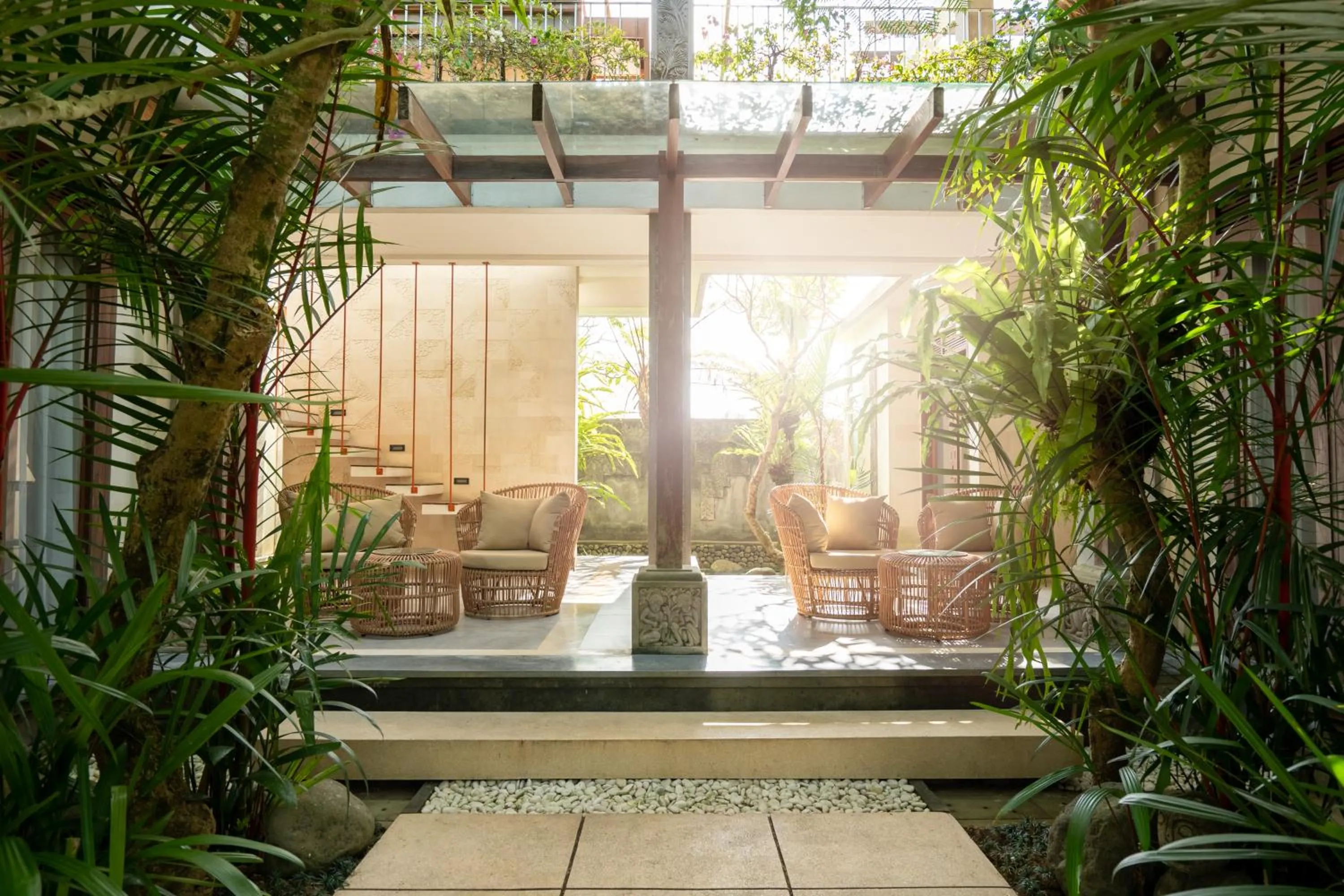 Balcony/Terrace in Prabhu Ubud Villa