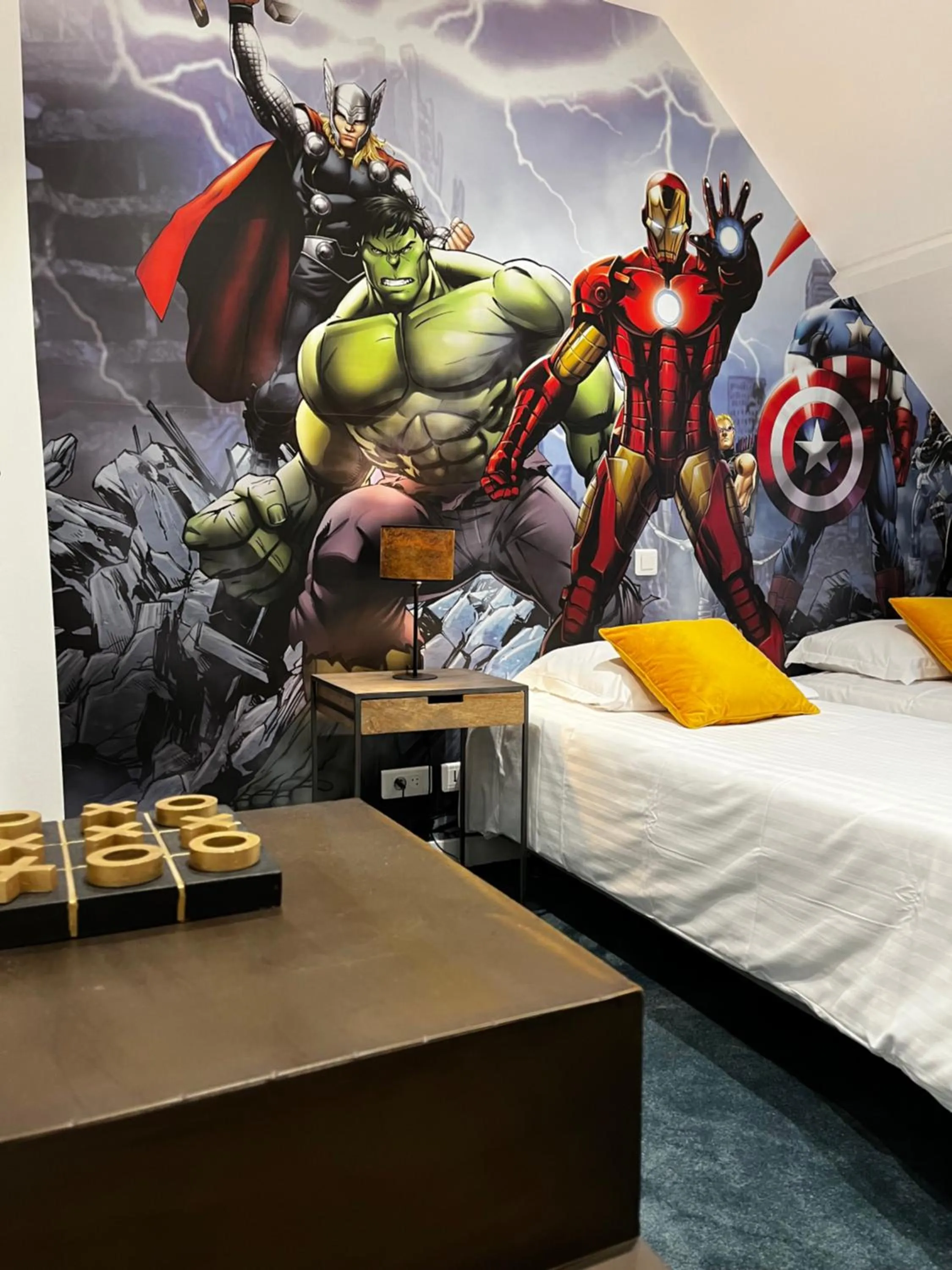 Decorative detail, Bed in The Originals Boutique, Hôtel Le George , Loches