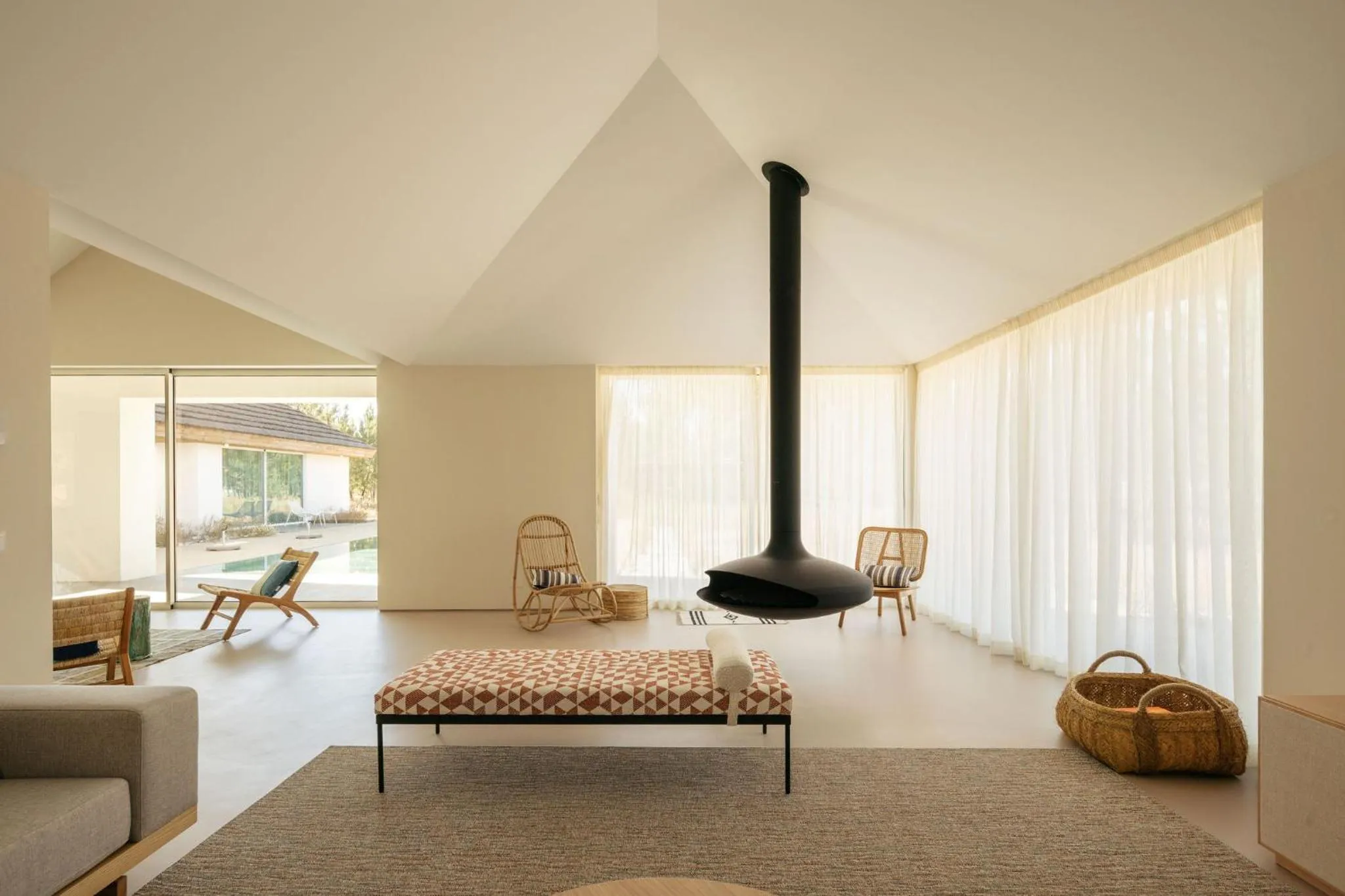 Living room, Bed in Spatia Comporta