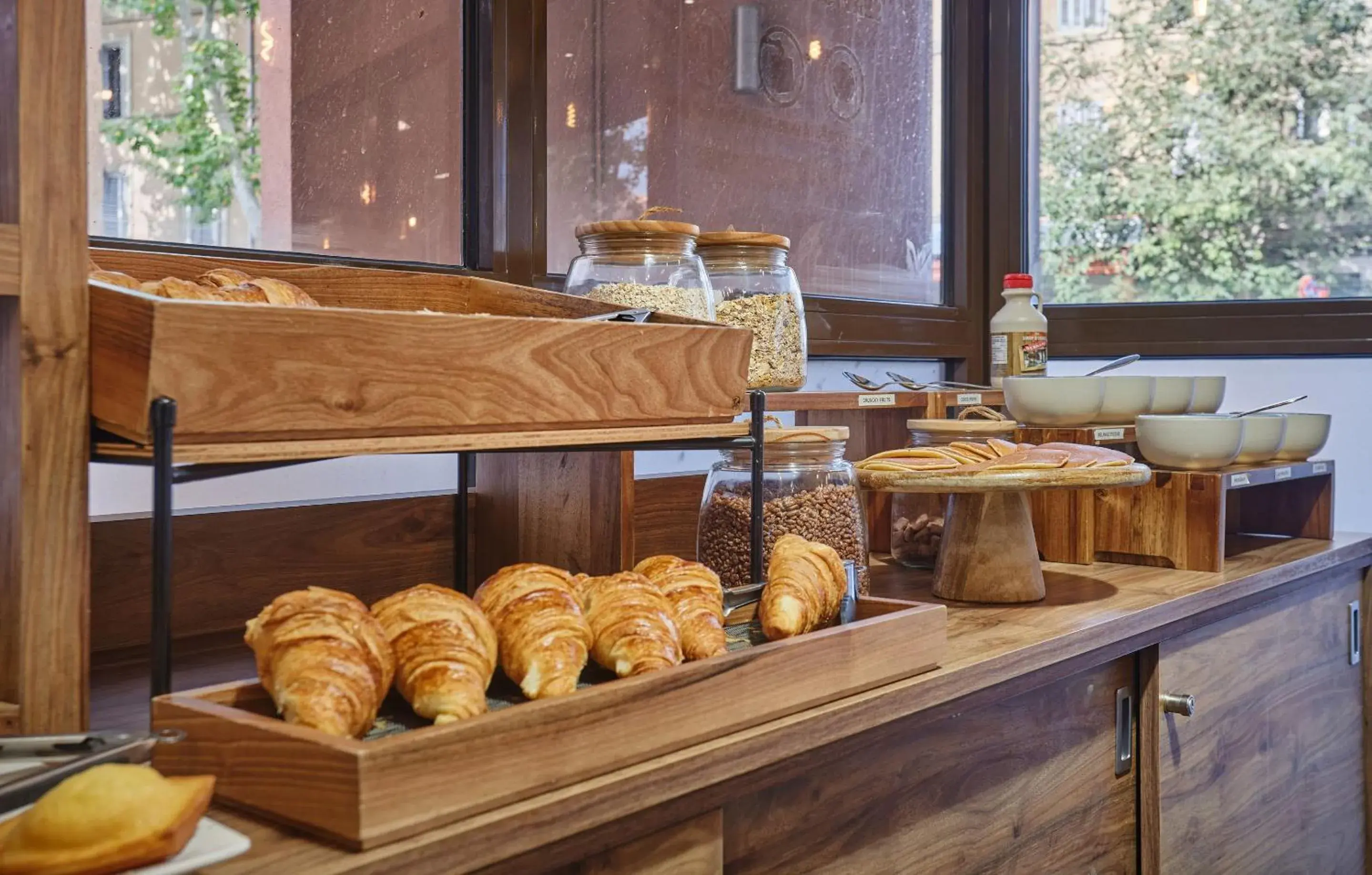 Buffet breakfast in Appart Hotel Odalys City Aix en Provence L'Atrium Buffet breakfast in Appart Hotel Odalys City Aix en Provence L'Atrium