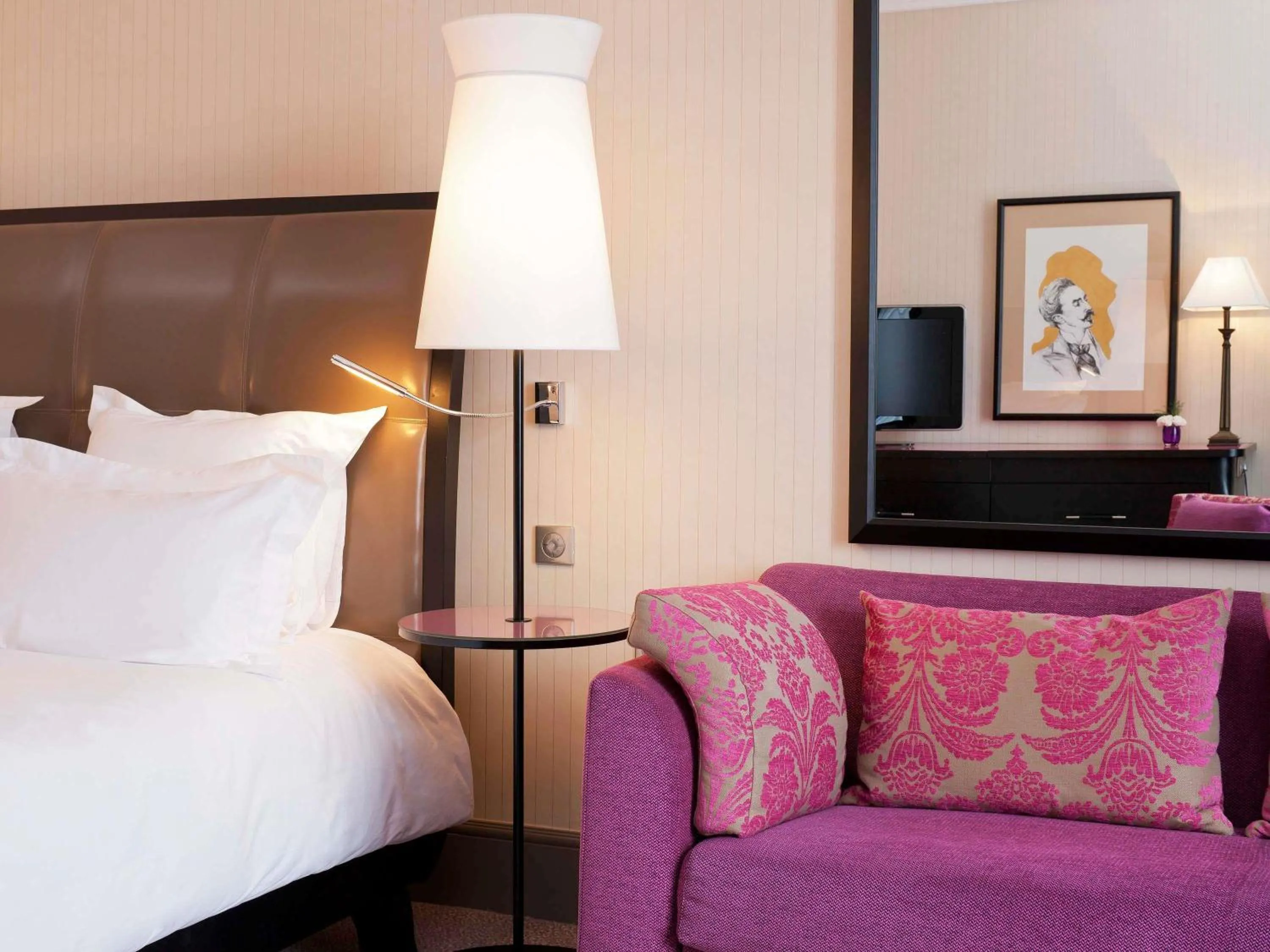 Bedroom, Bed in Le Grand Hotel de Cabourg - MGallery Collection