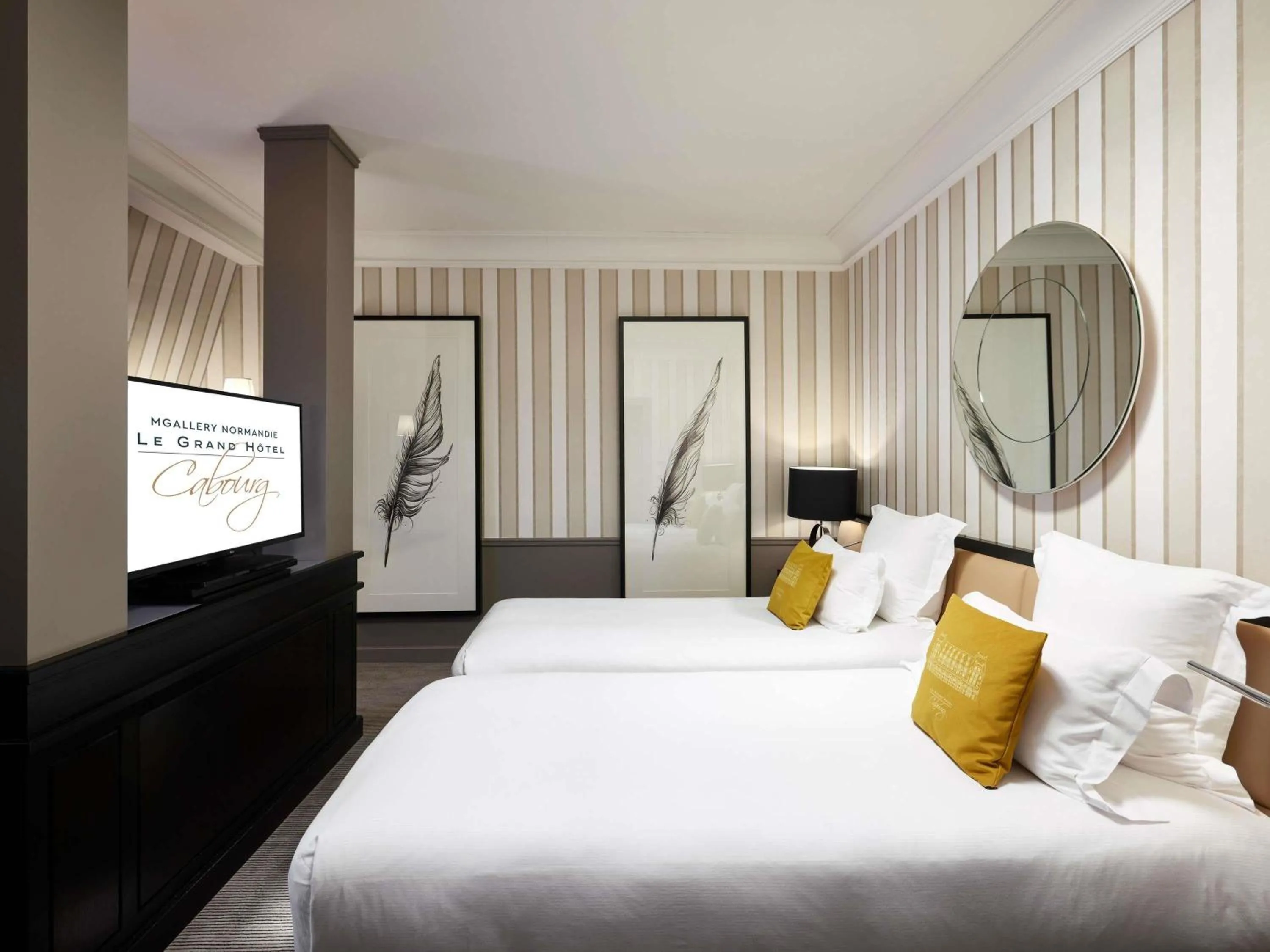 Bedroom, Bed in Le Grand Hotel de Cabourg - MGallery Collection