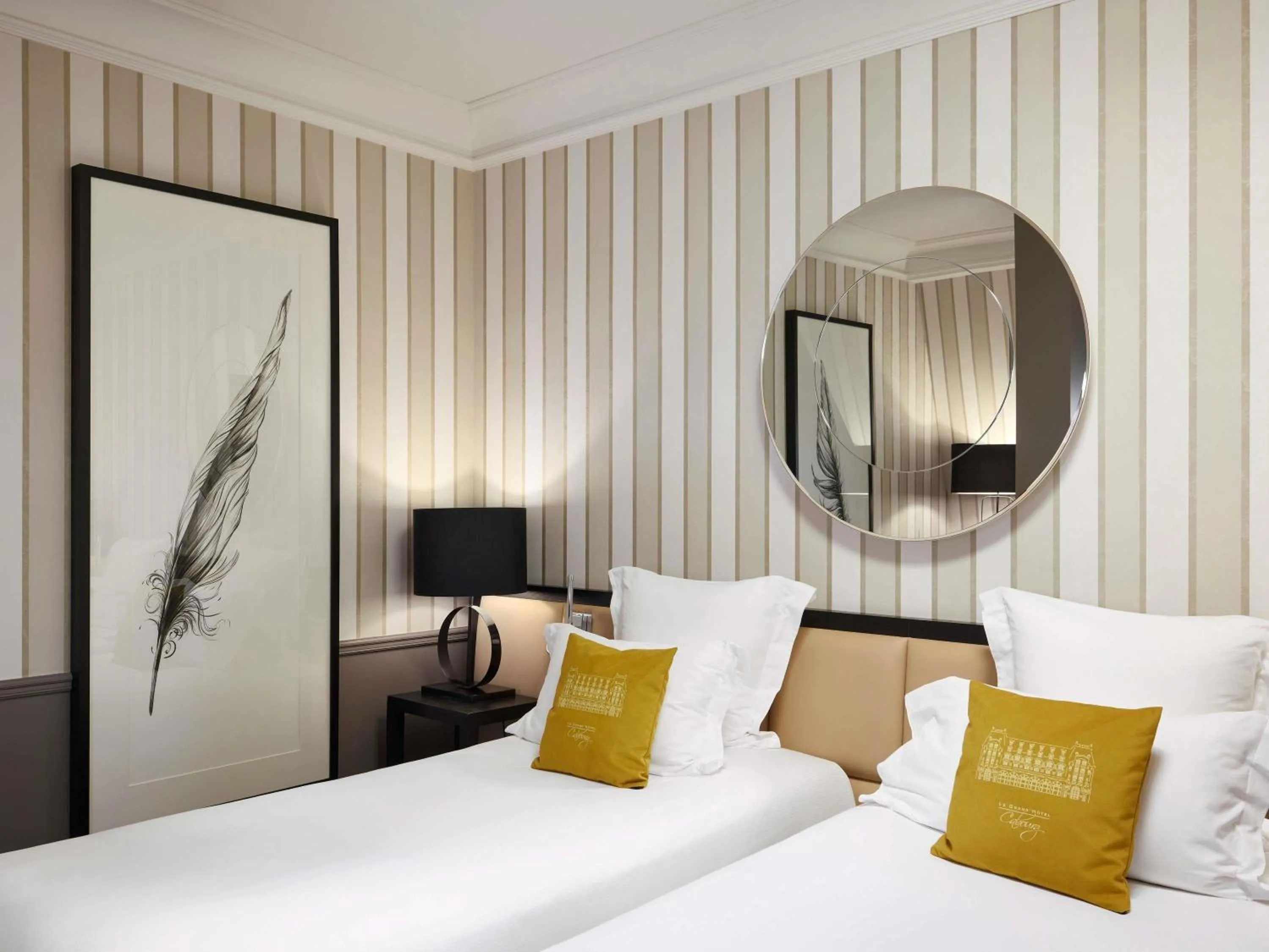 Bedroom, Bed in Le Grand Hotel de Cabourg - MGallery Collection