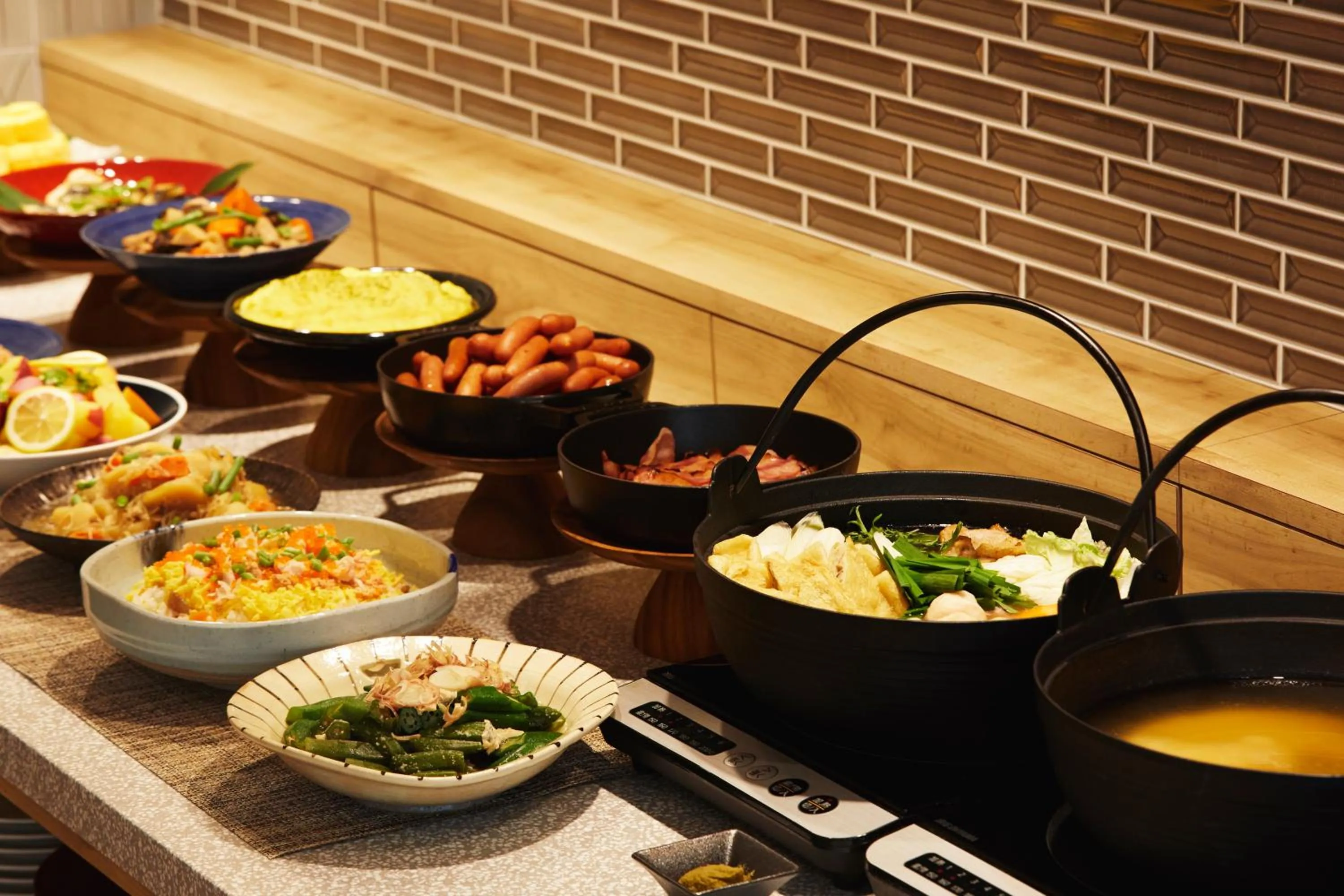 Buffet breakfast in hotel MONday Akihabara Asakusabashi