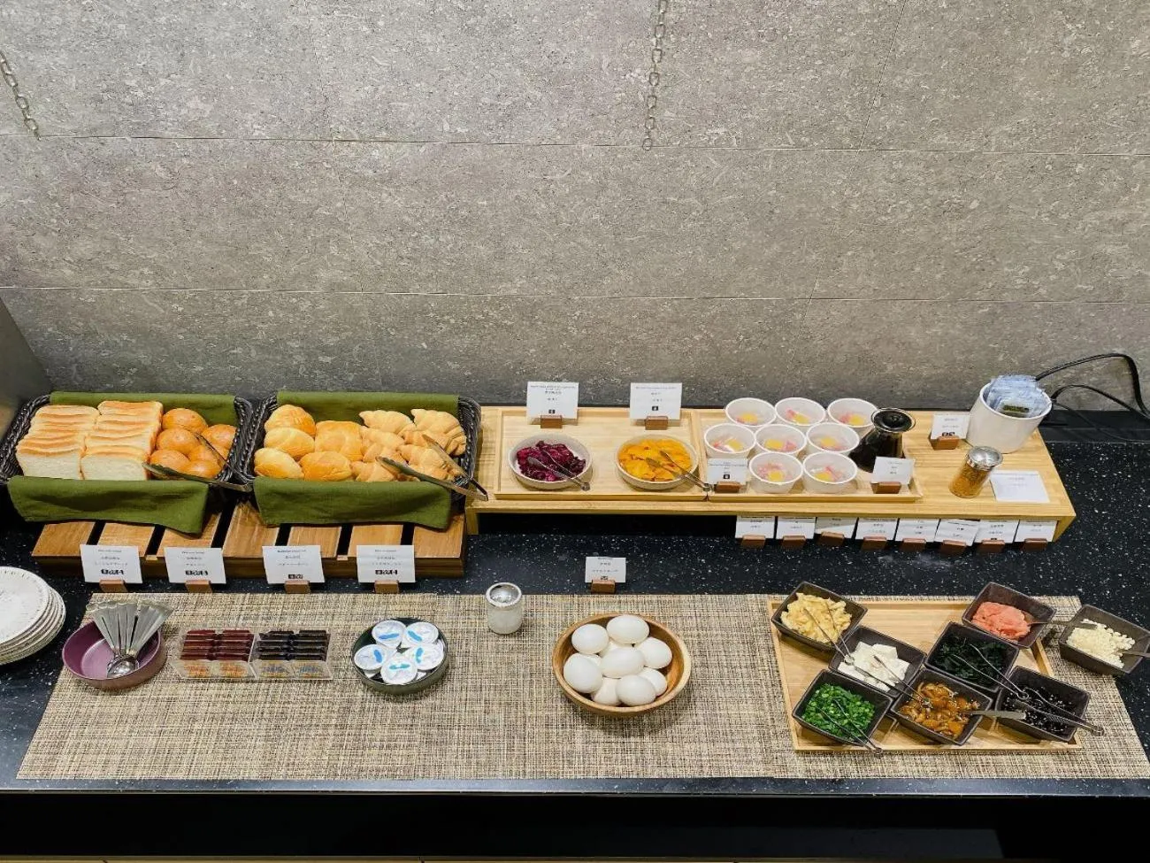 Buffet breakfast in hotel MONday Asakusa
