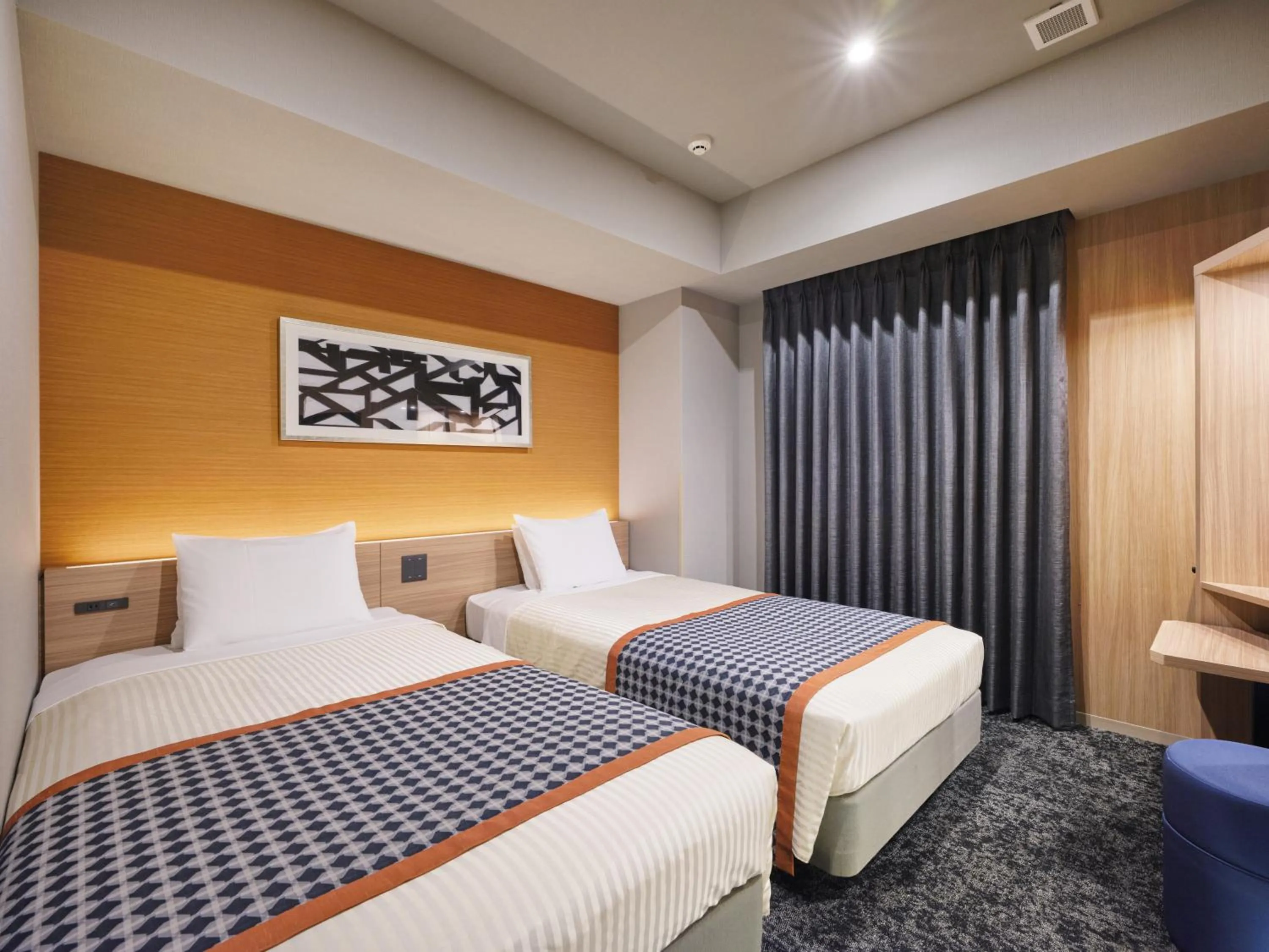 Bed in hotel MONday Asakusa