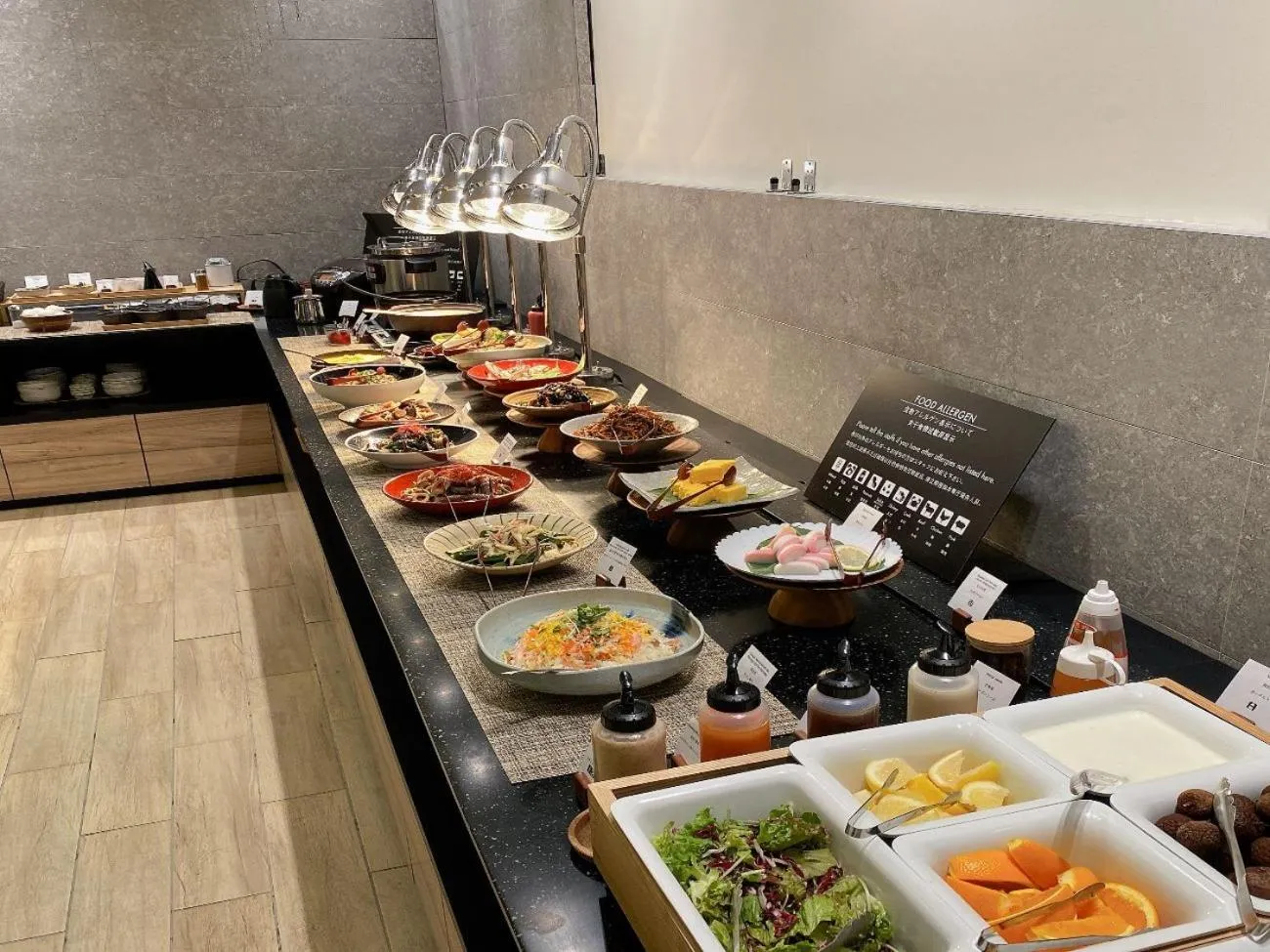 Buffet breakfast in hotel MONday Asakusa