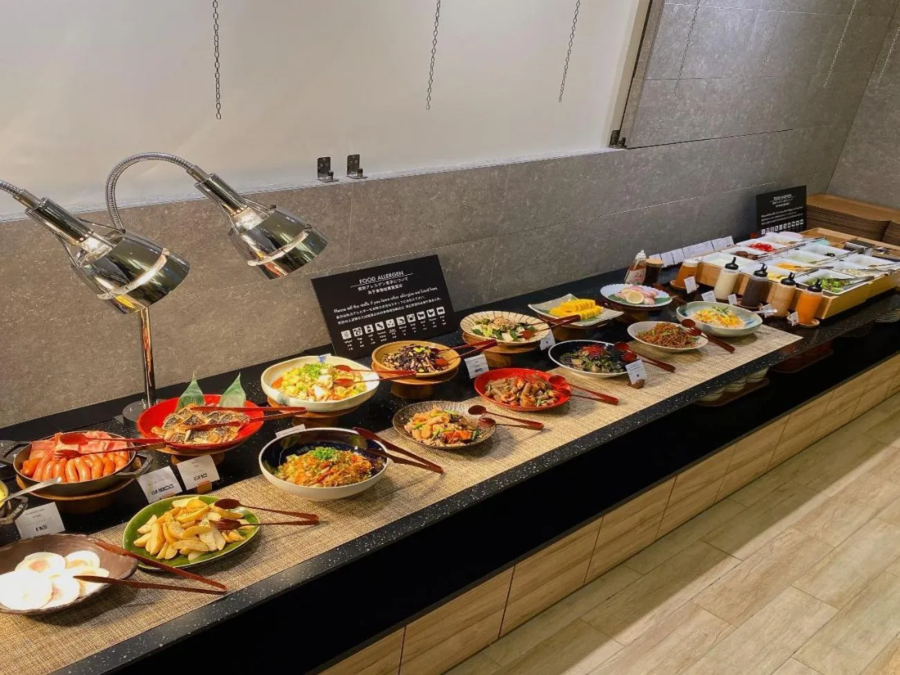 Buffet breakfast in hotel MONday Asakusa