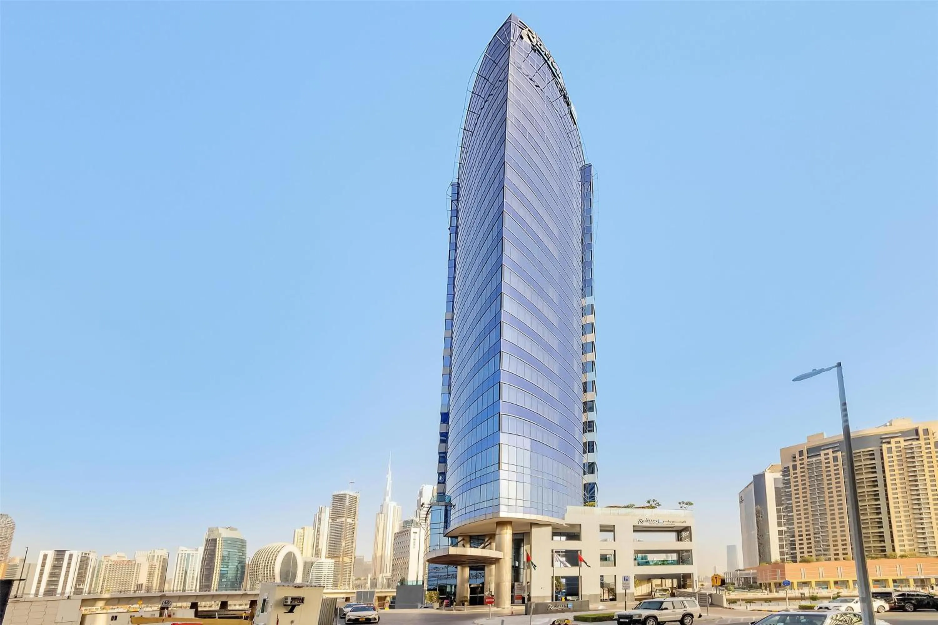Property building in Radisson Blu Hotel, Dubai Canal View