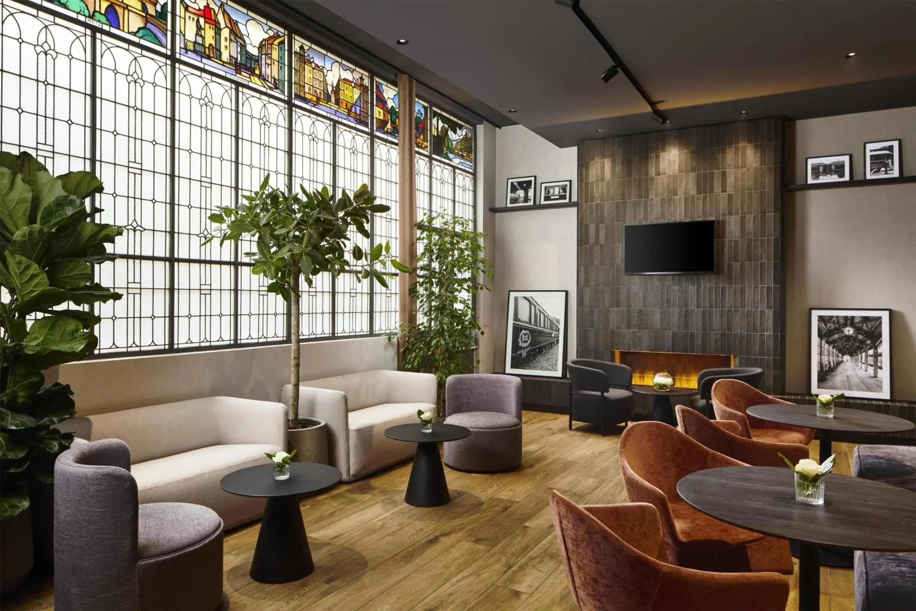 Lounge or bar in NH Paris Gare de l'Est Lounge or bar in NH Paris Gare de l'Est