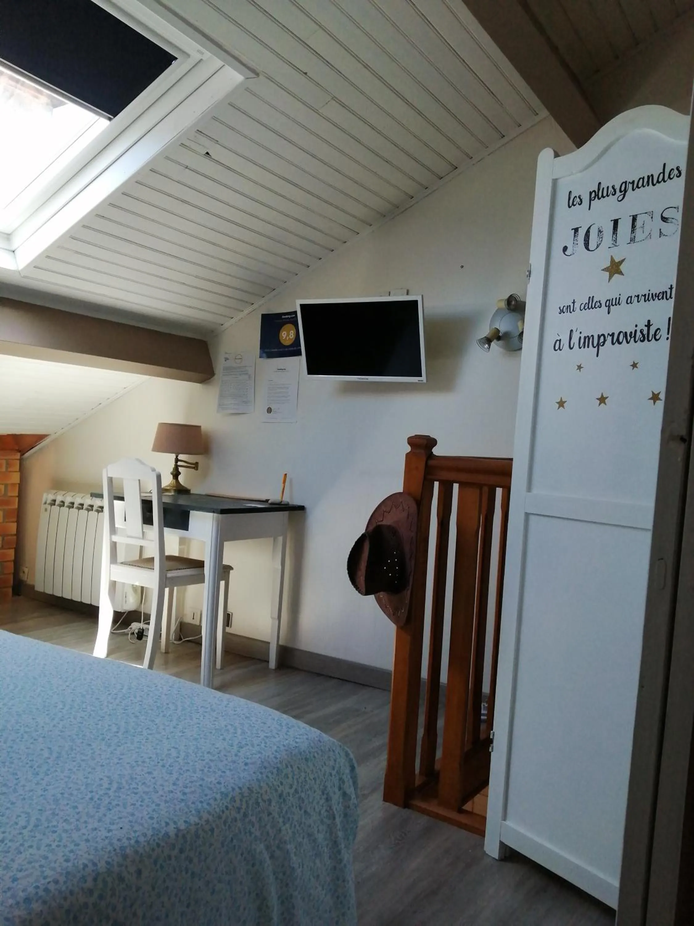 TV and multimedia, Bed in Chambres d'hôtes le Clos de la Presle