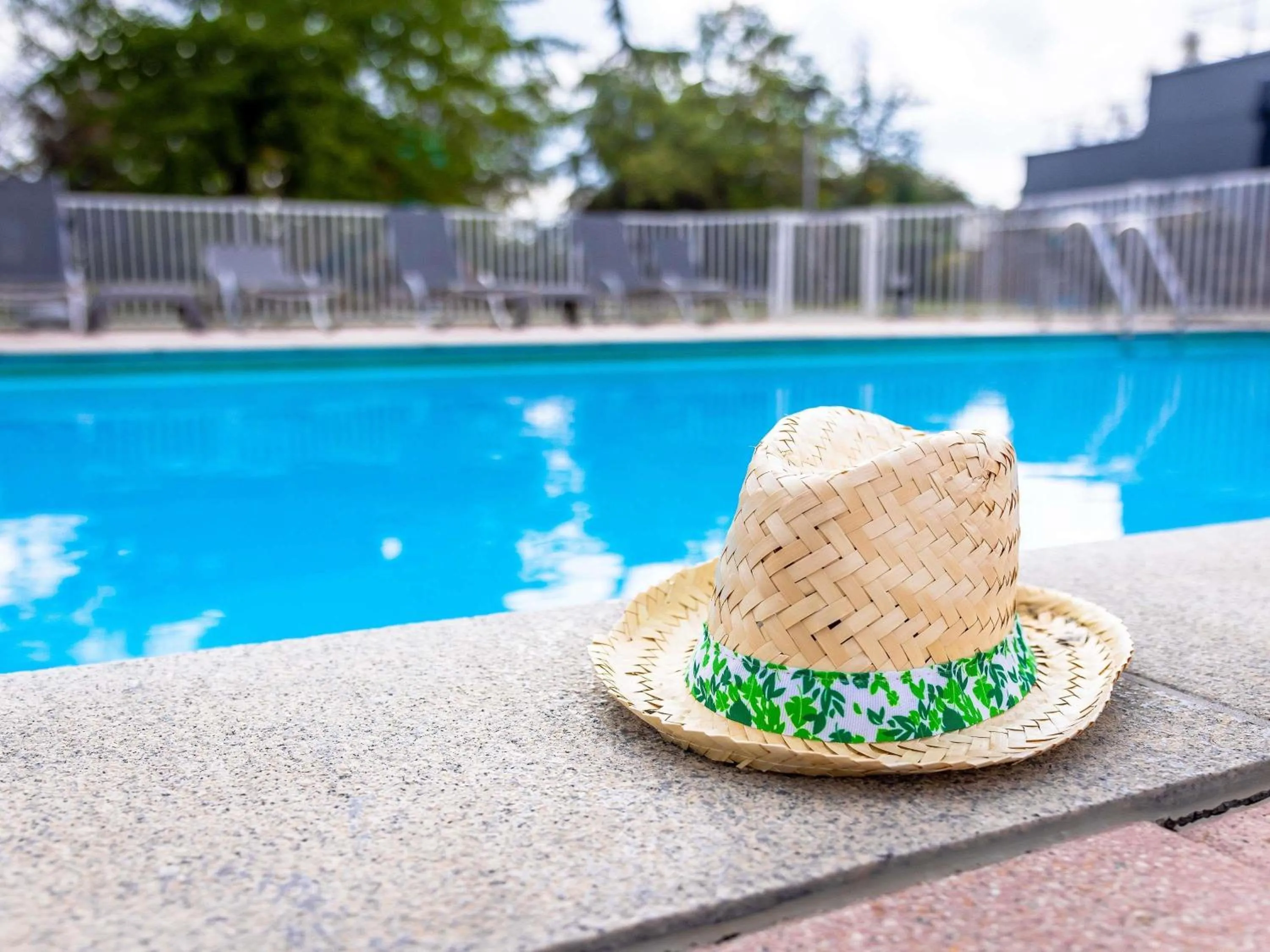 Pool view in Novotel Mulhouse Bâle Fribourg