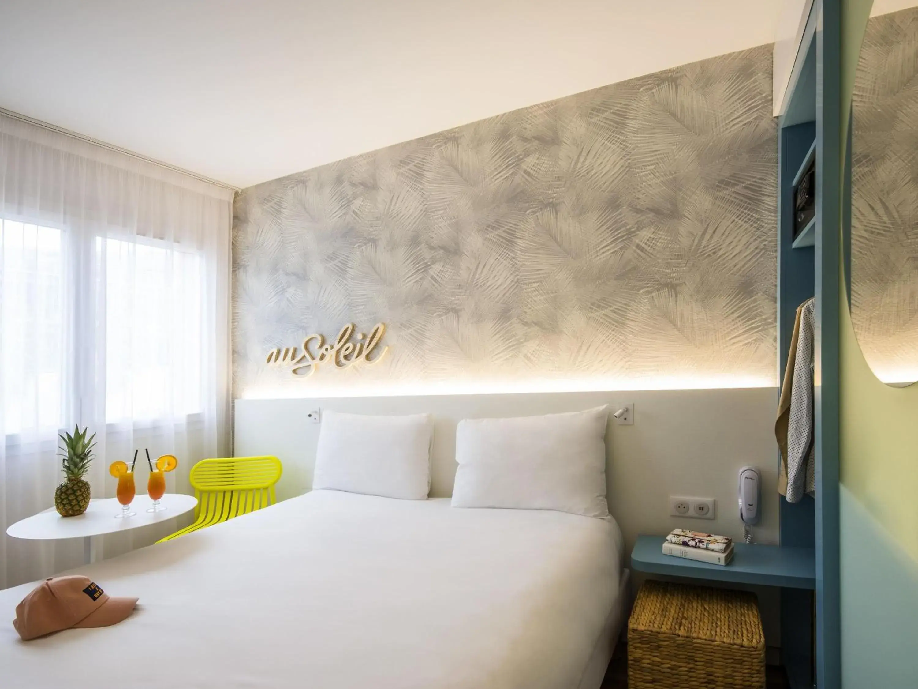 Bedroom, Bed in ibis Styles Nice Cap 3000 Aéroport Bedroom, Bed in ibis Styles Nice Cap 3000 Aéroport