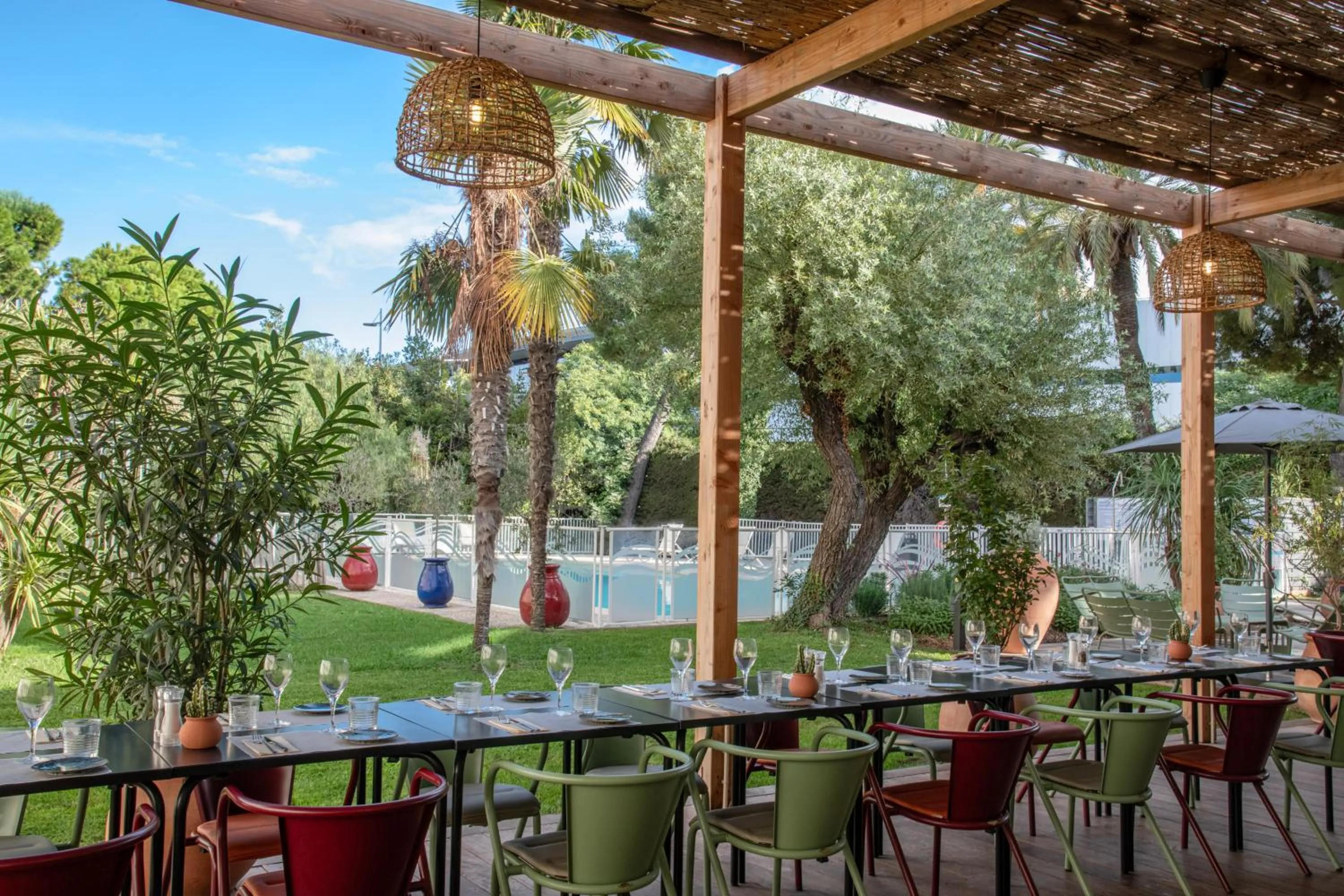 Patio in Novotel Nice Aéroport Cap 3000