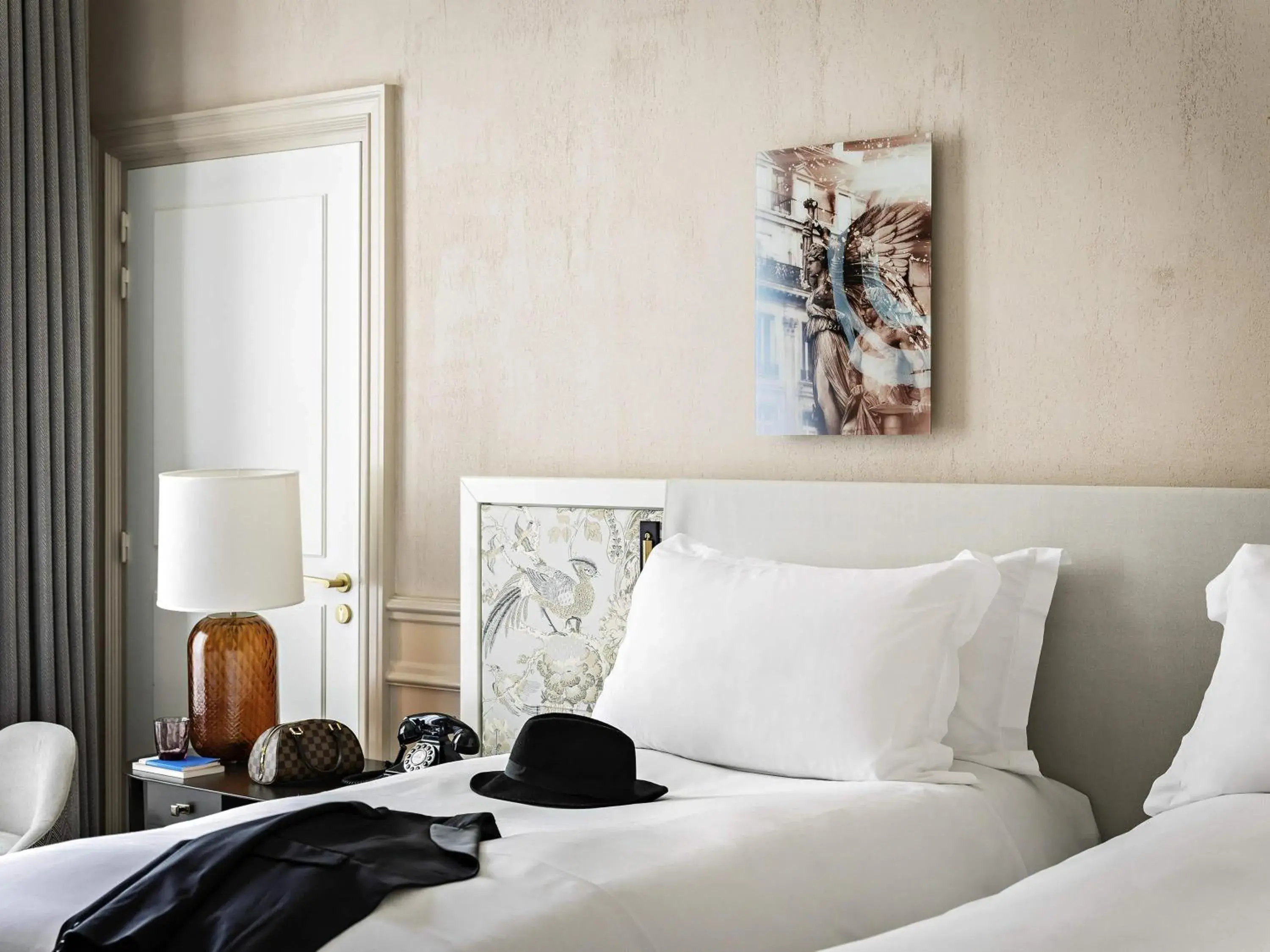 Bedroom, Bed in Sofitel Le Scribe Paris Opera Bedroom, Bed in Sofitel Le Scribe Paris Opera