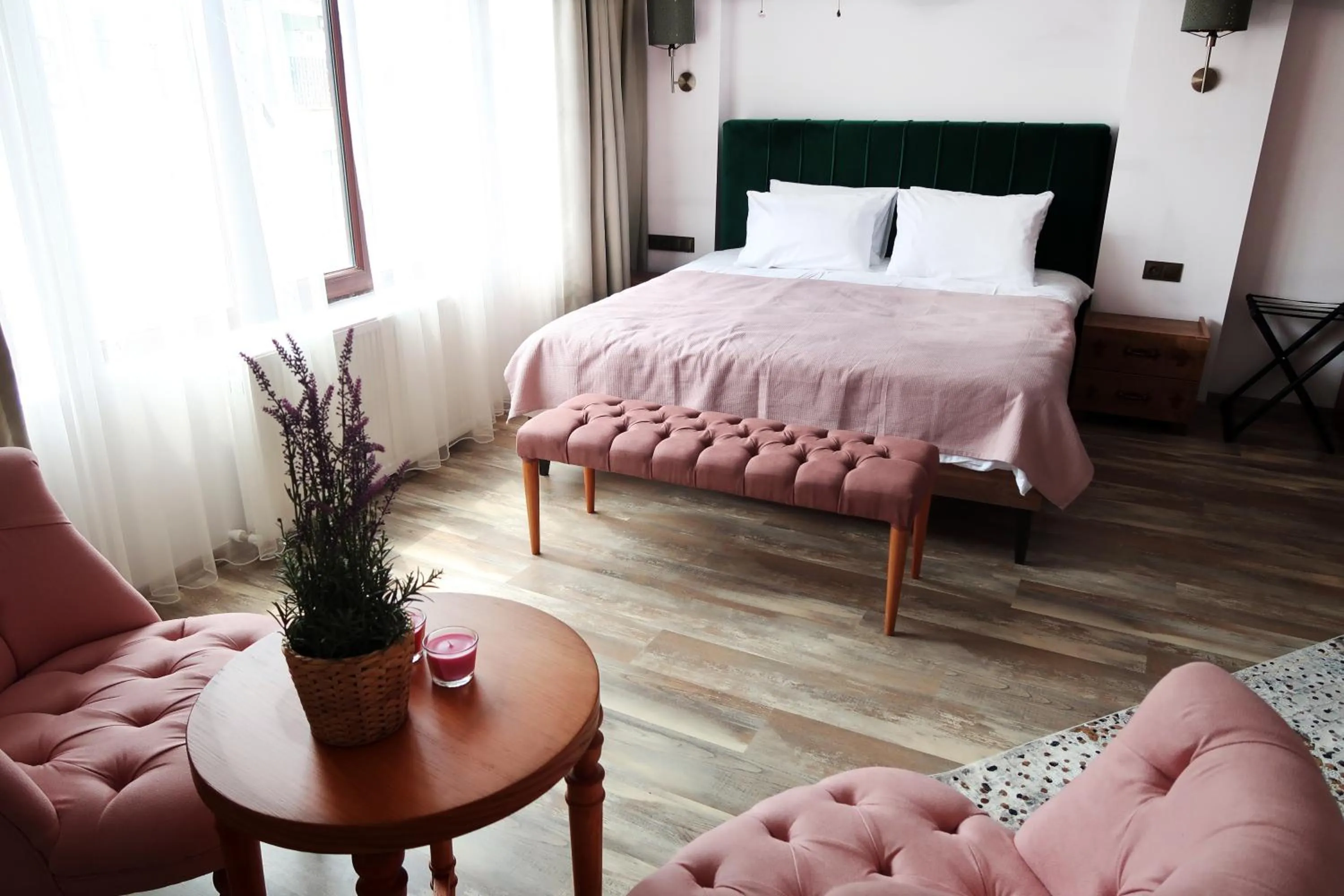 Bed in Fuego Design Suites