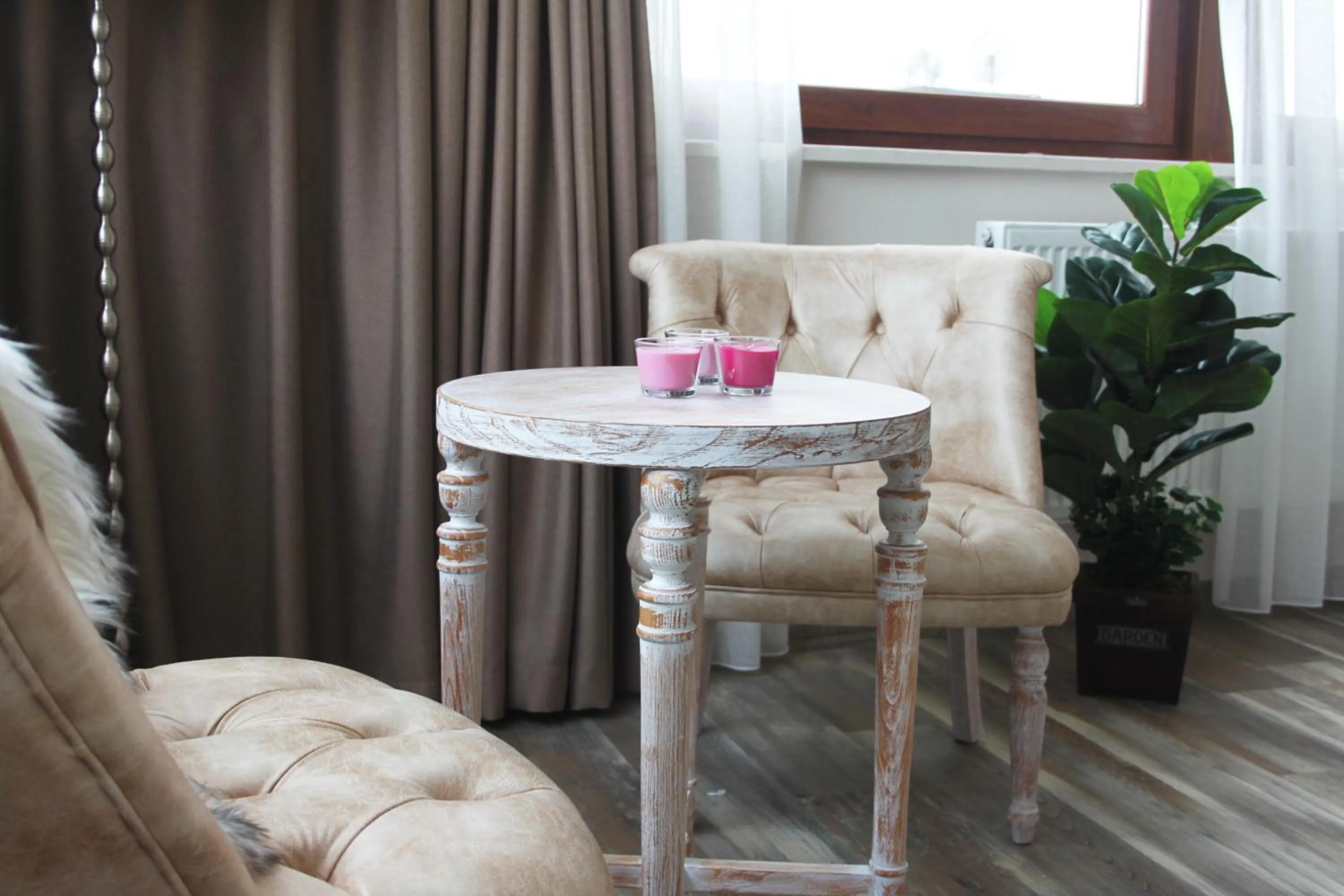 Living room in Fuego Design Suites