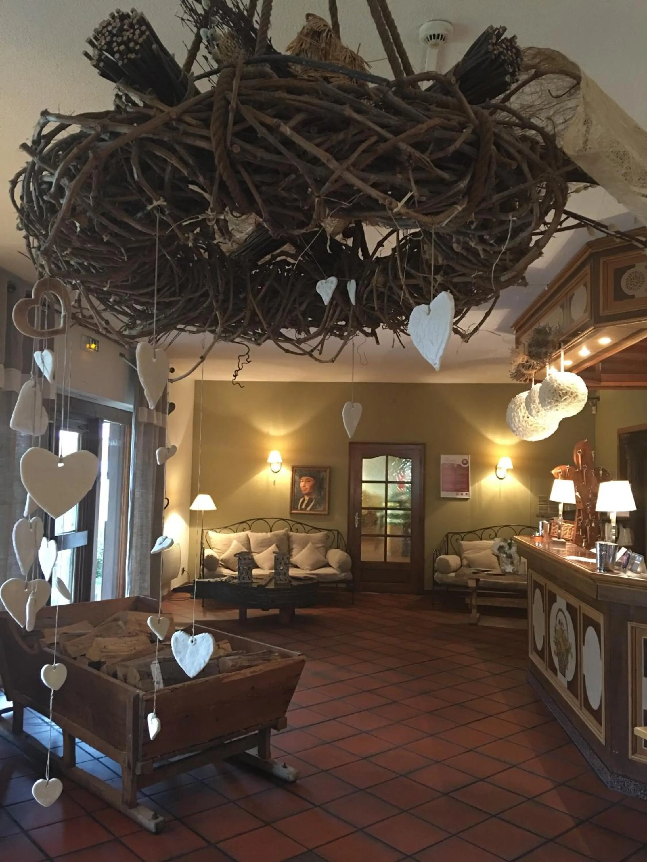 Lobby or reception in Hôtel Restaurant Verger des Châteaux, The Originals Relais, proche Sélestat