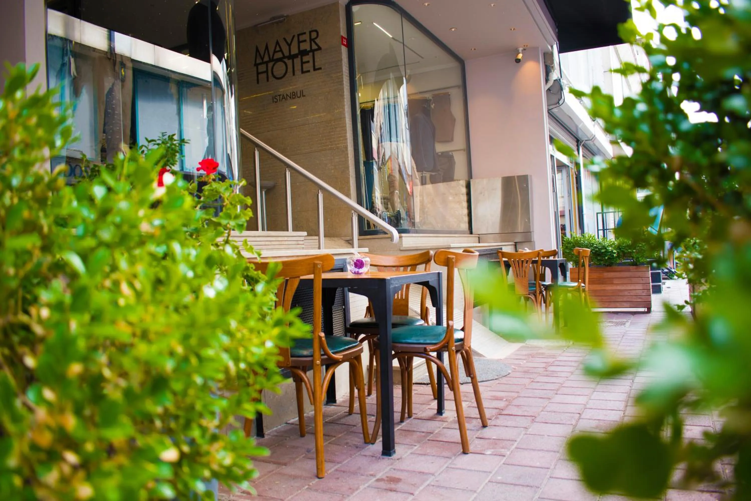 Facade/entrance in Mayer Hotel Istanbul