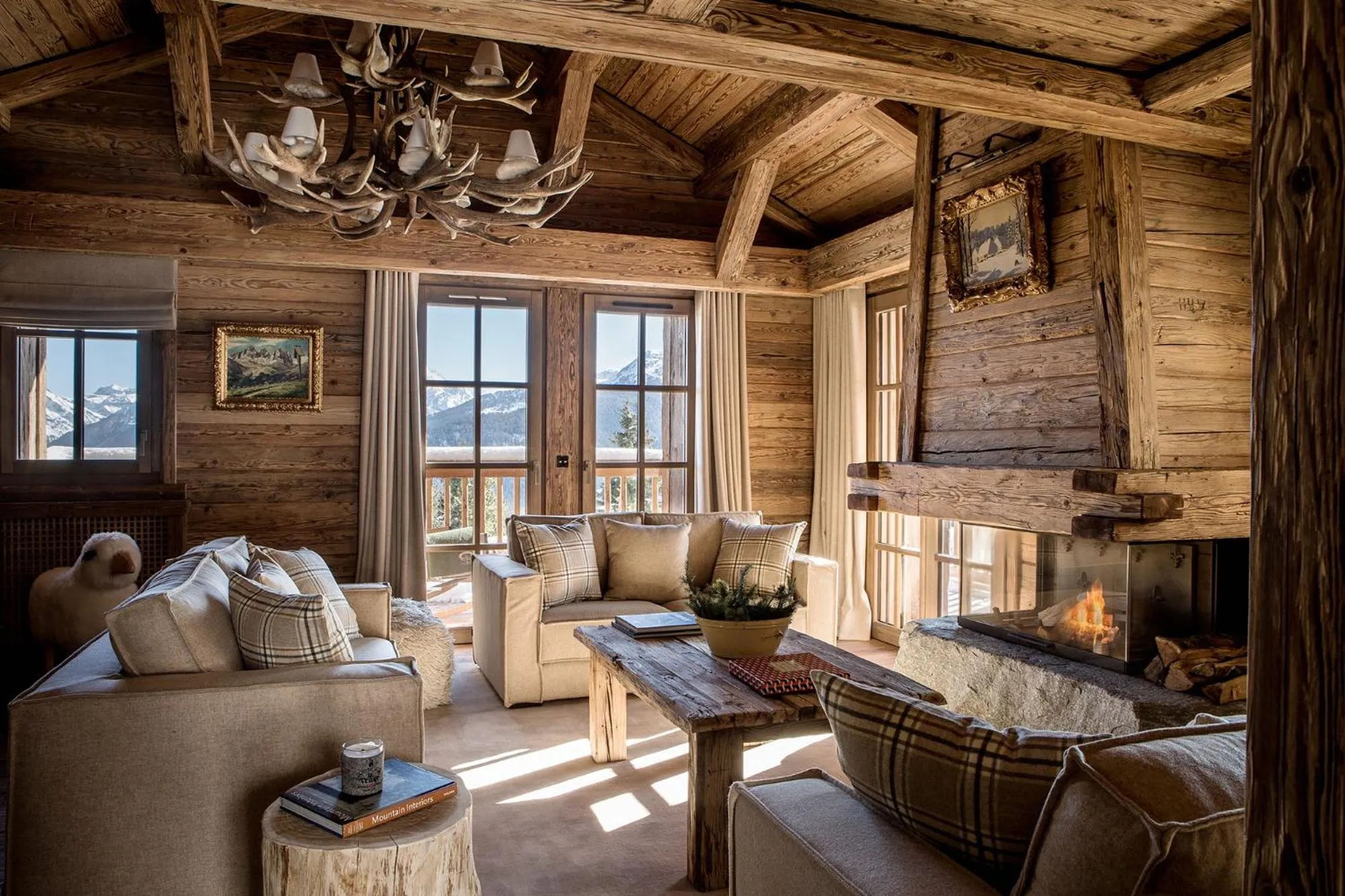 Living room in Le Refuge de la Traye