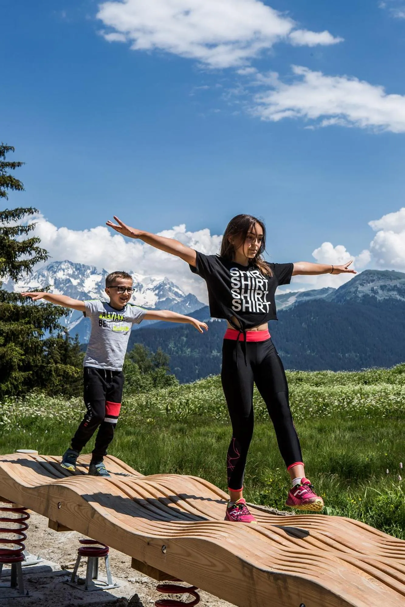 Natural landscape in Le Refuge de la Traye