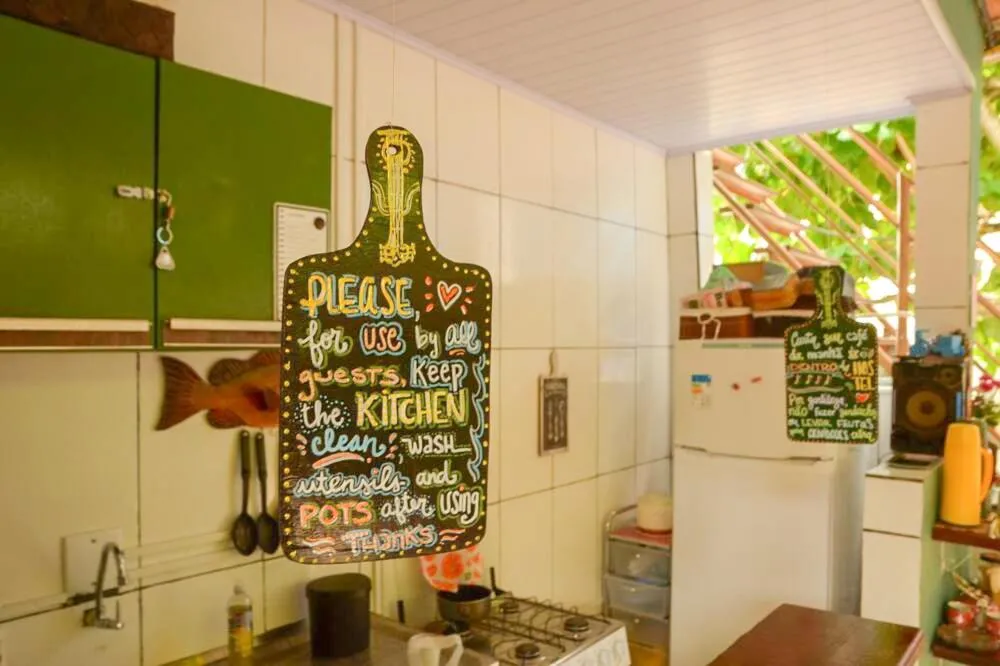 Kitchen or kitchenette in Hostel MPB Ilha Grande