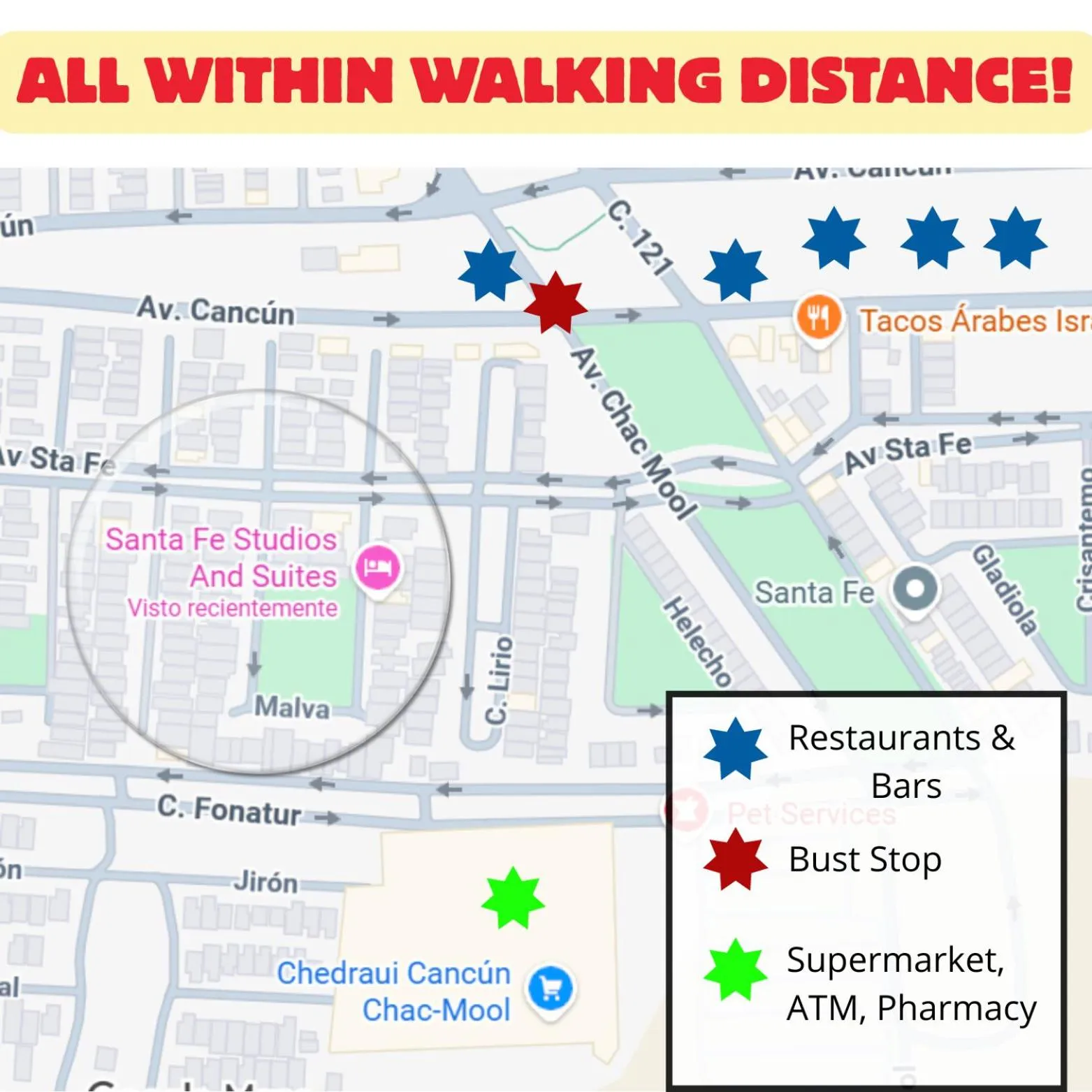 Off site in Santa Fe Studios And Suites