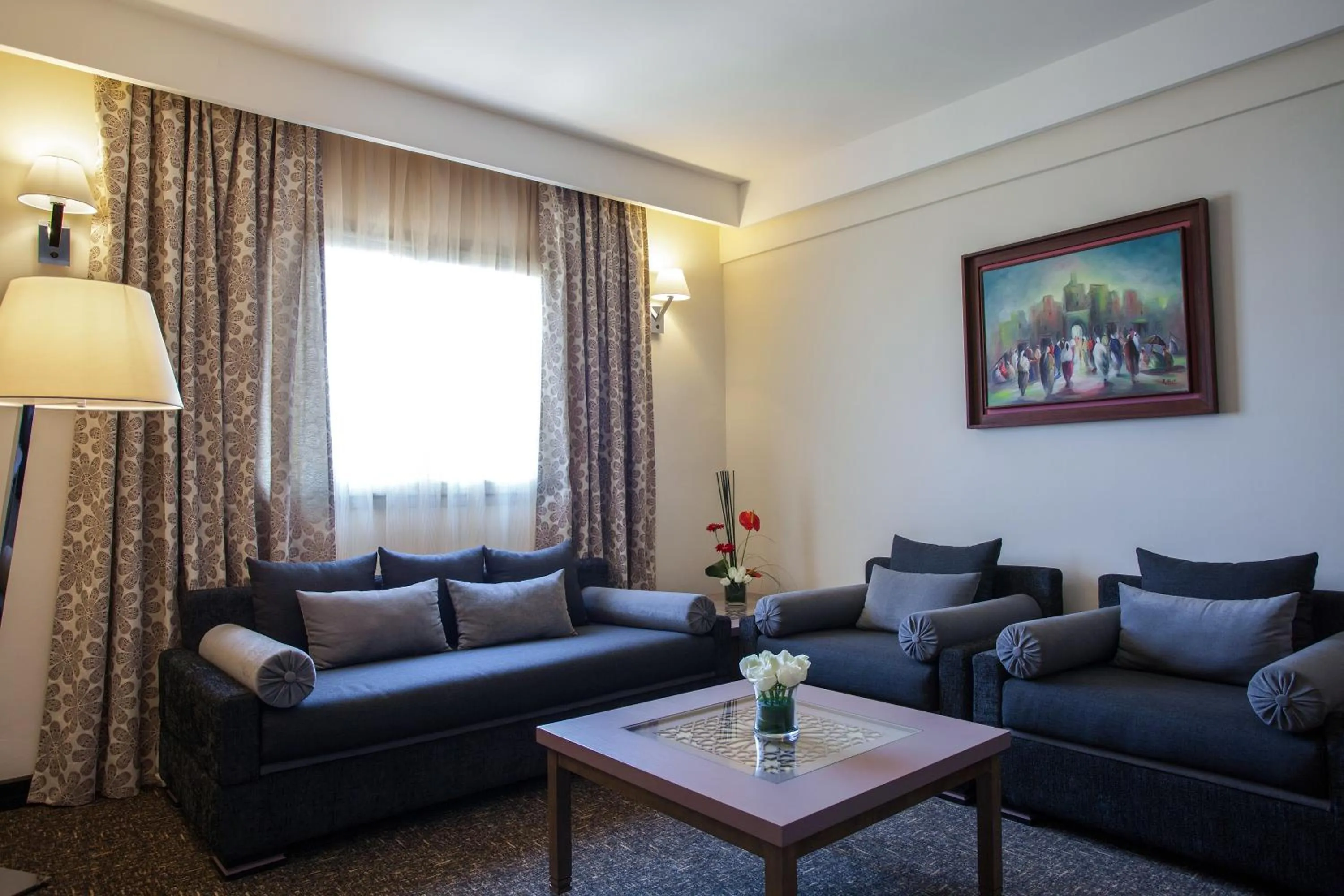 Seating area in Sky Casa Airport