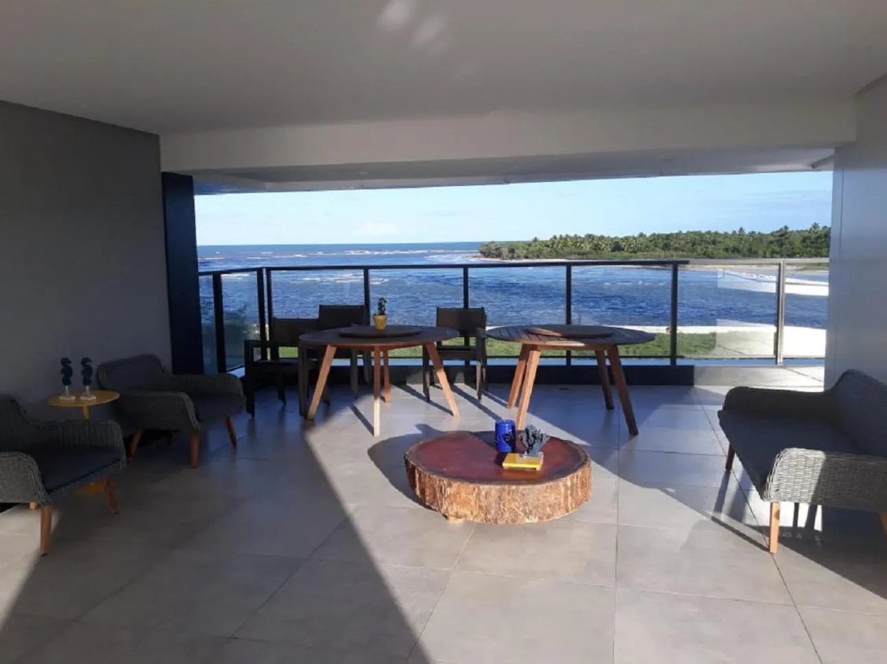 Balcony/Terrace in Flat Beach Barra - Praia do Paiva - Ilha do amor