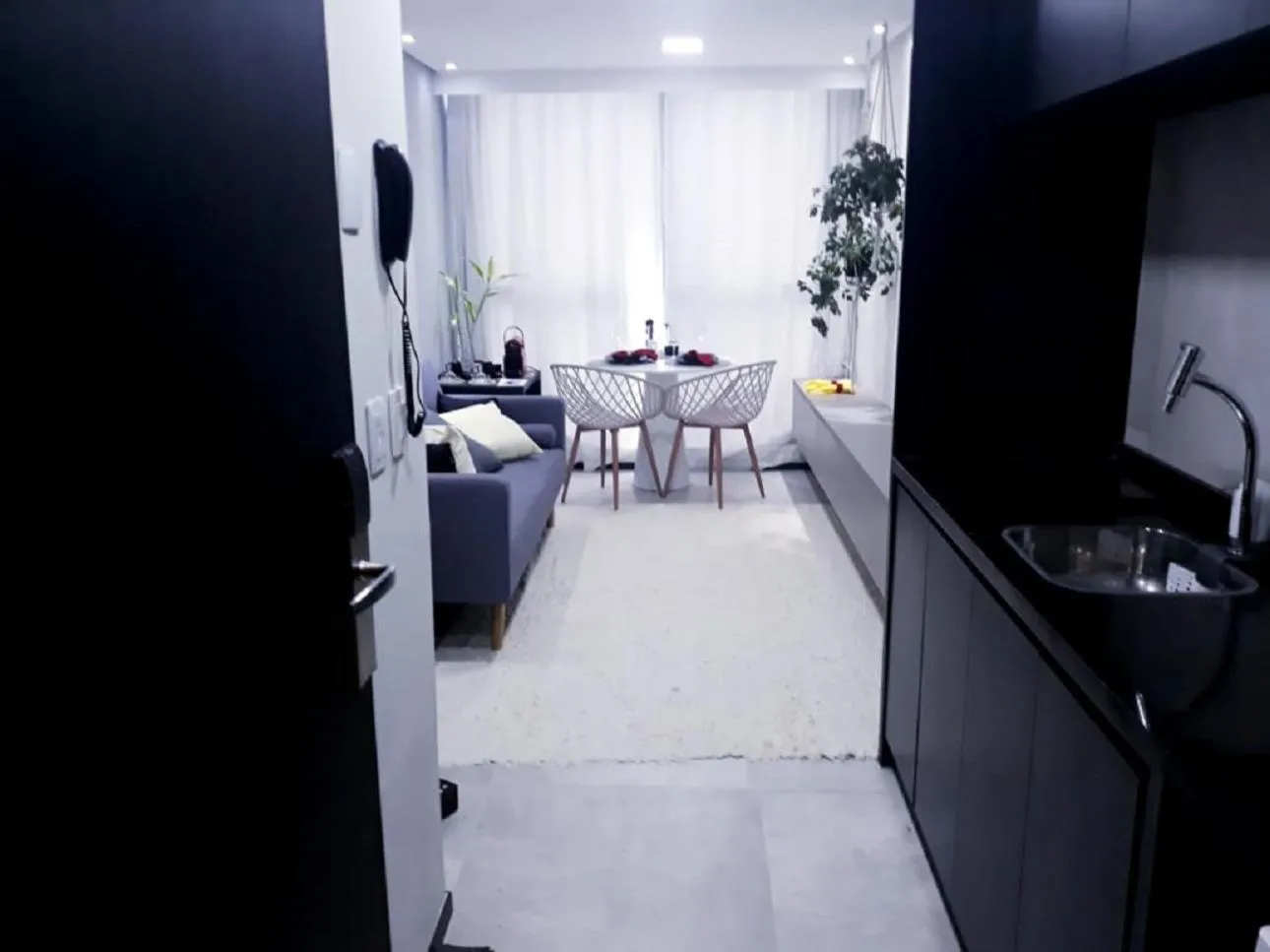 Kitchen or kitchenette in Flat Beach Barra - Praia do Paiva - Ilha do amor