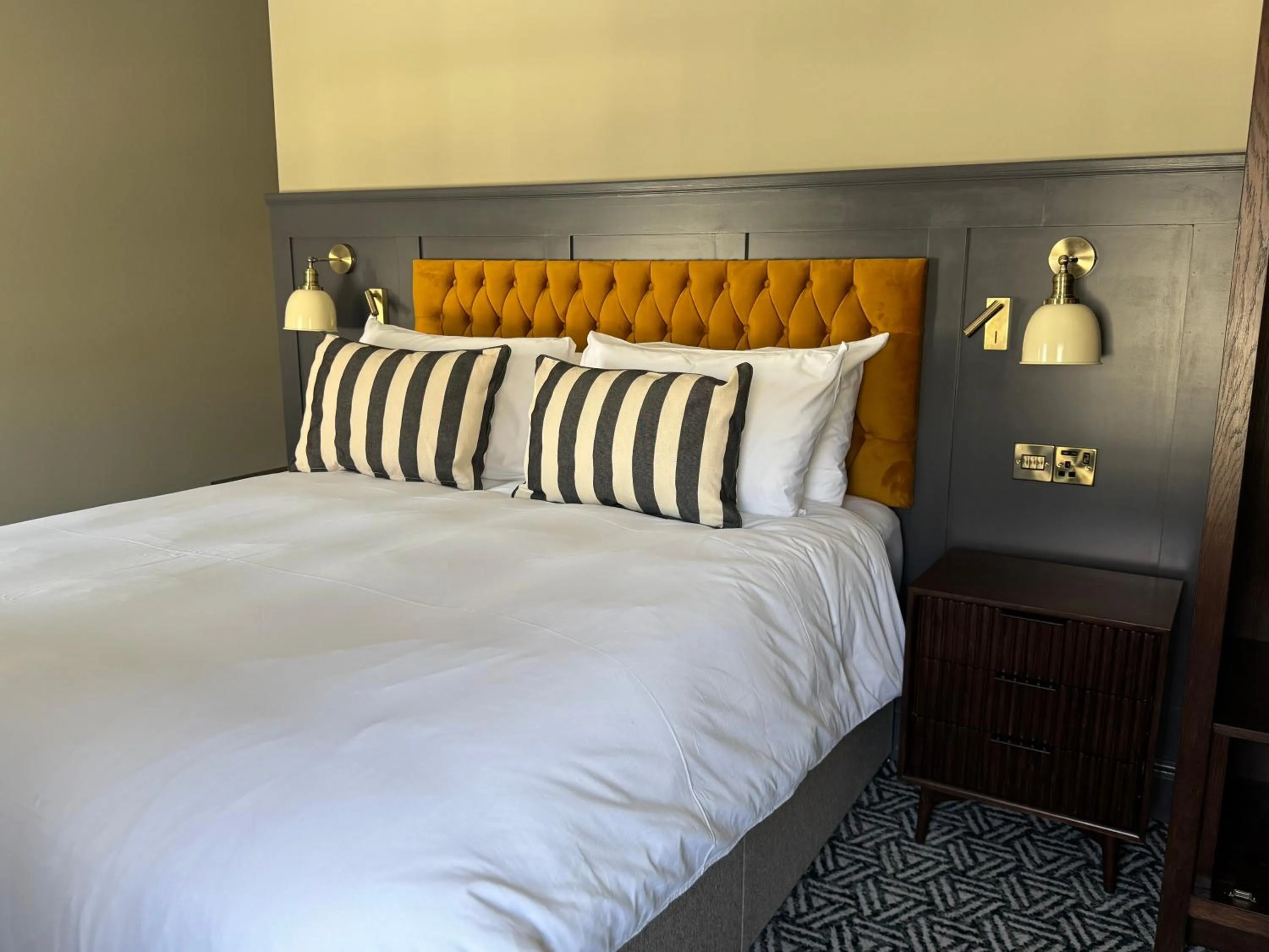 Bed in The Black Lion Hotel