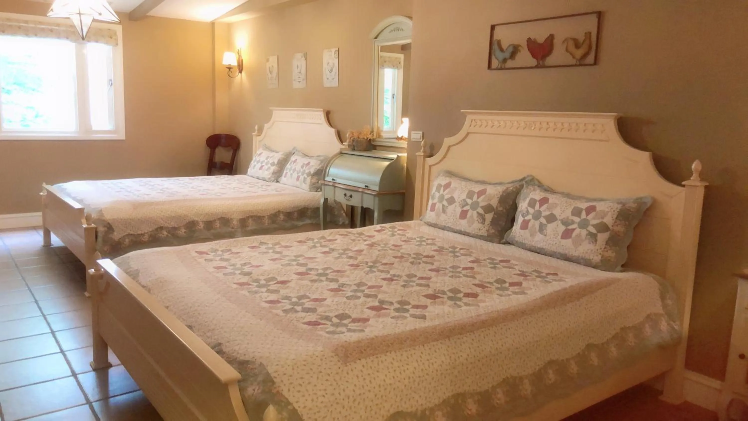 Decorative detail, Bed in Fazhana Village B&B