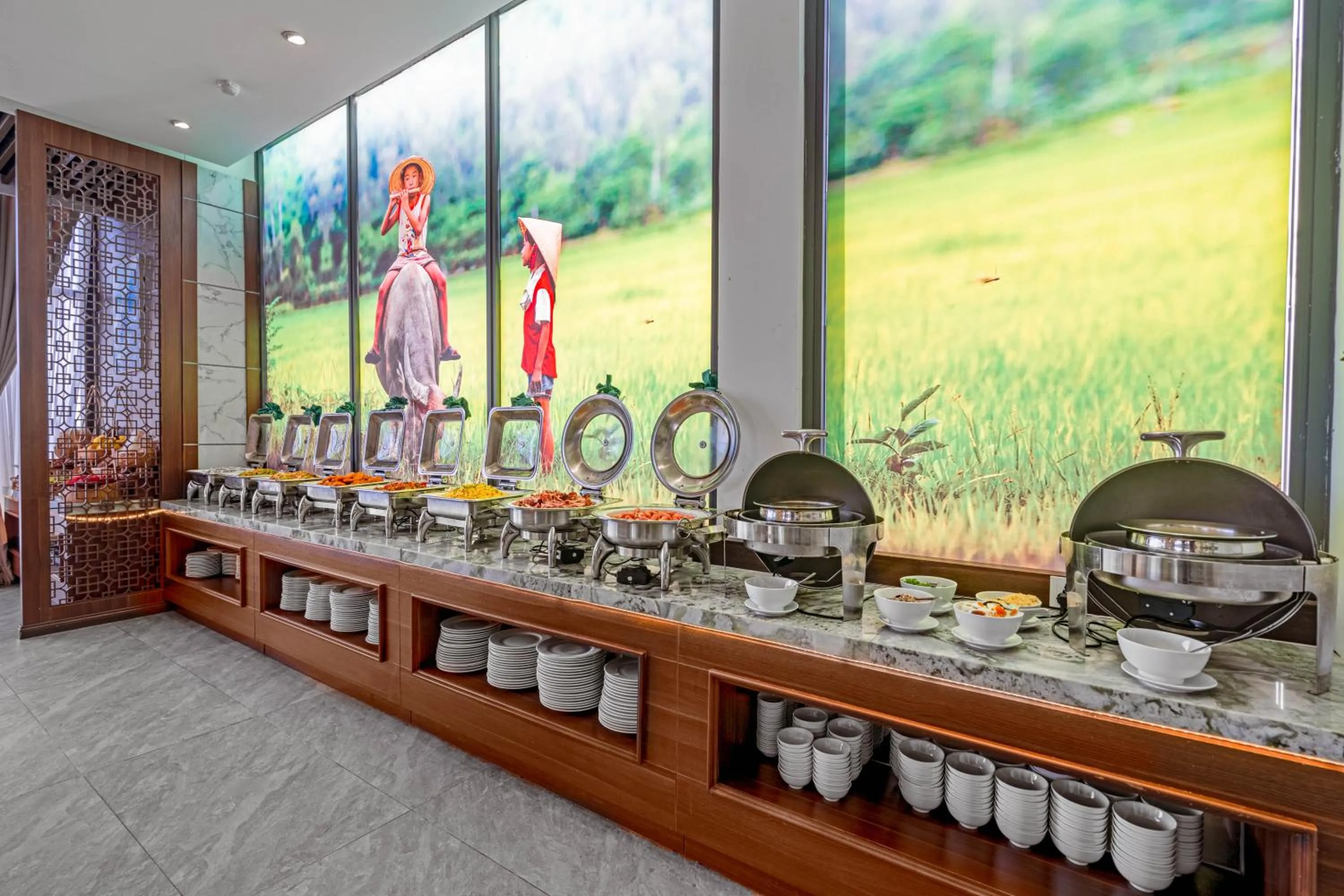 Buffet breakfast in G8 Luxury Hotel and Spa Da Nang