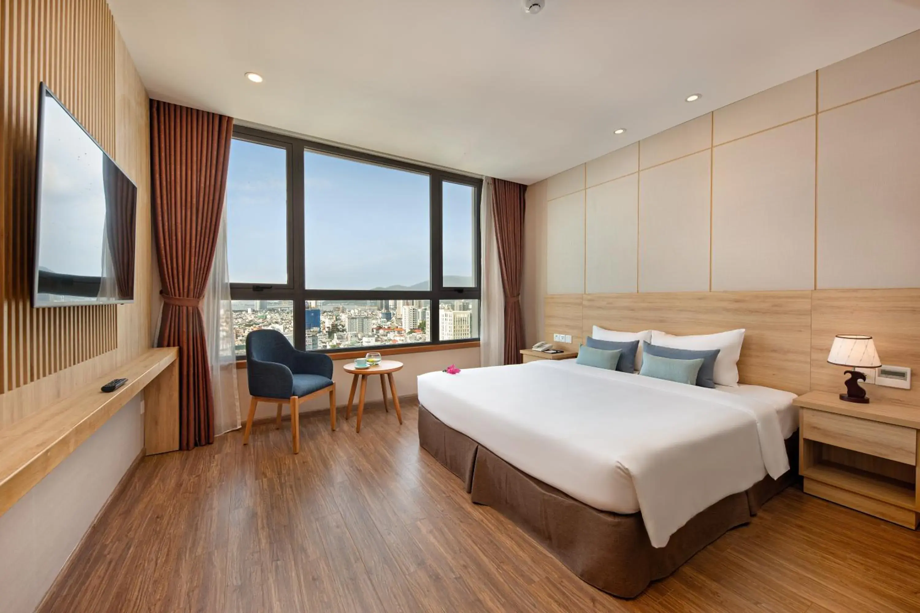 Bedroom, Bed in G8 Luxury Hotel and Spa Da Nang Bedroom, Bed in G8 Luxury Hotel and Spa Da Nang