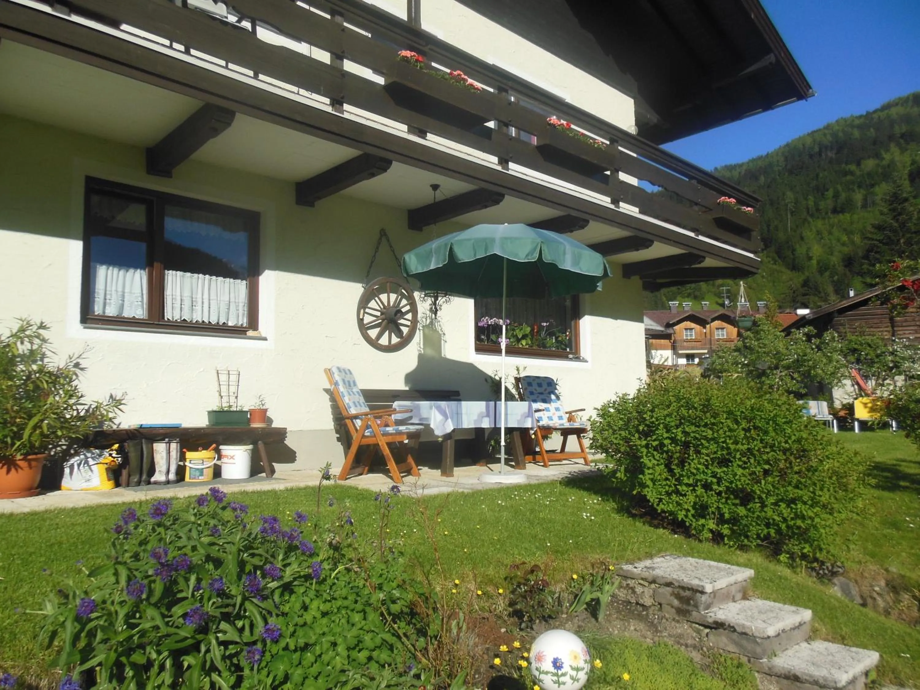 Patio in Ferienhaus Moser