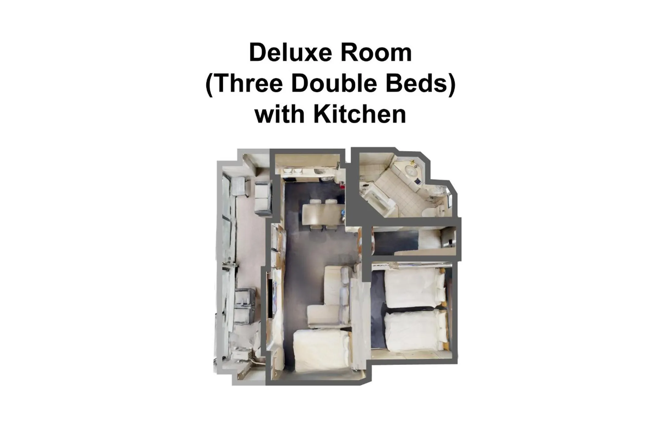 Photo of the whole room in ZONK HOTEL Nakasu