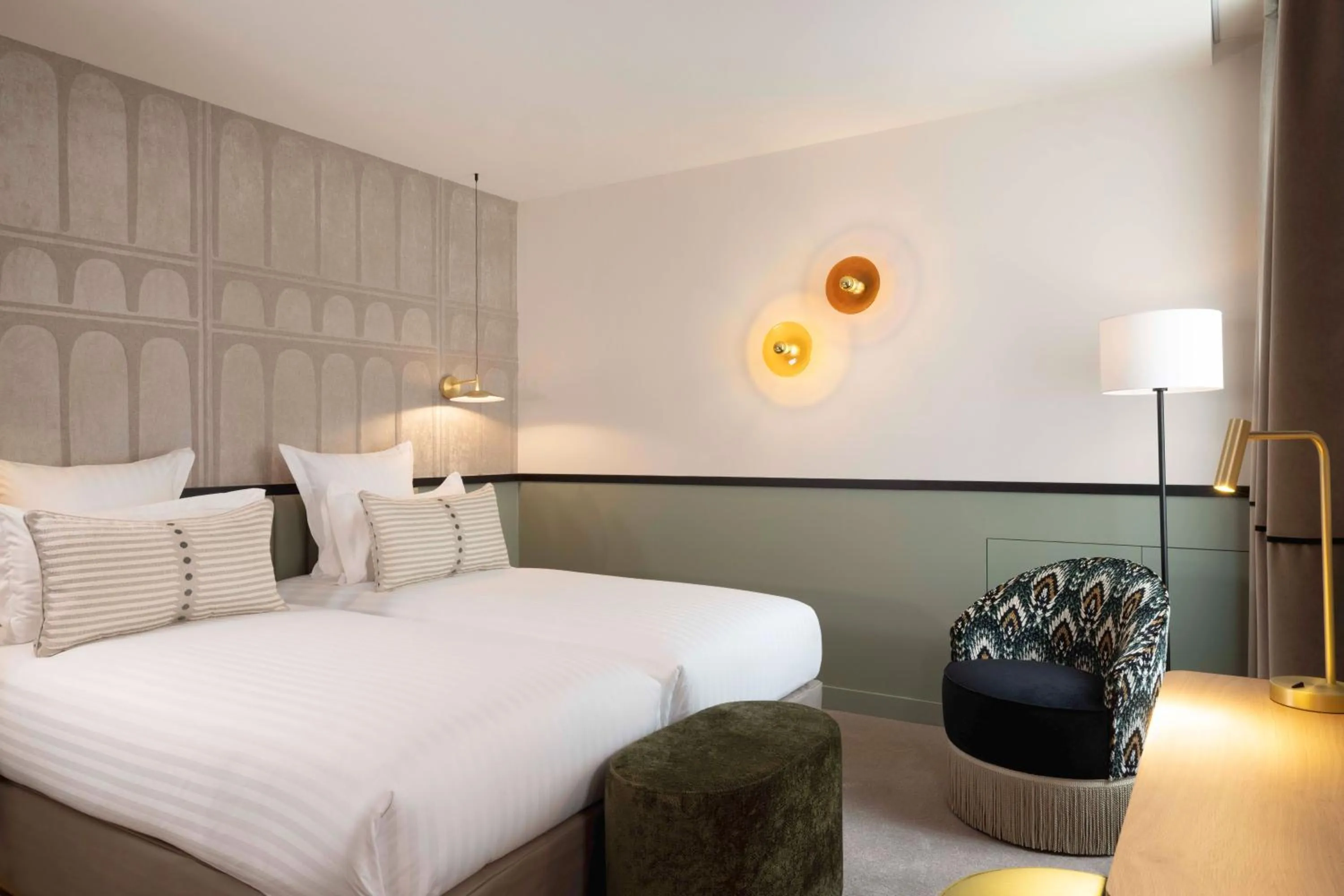 Photo of the whole room, Bed in Hotel Grand Coeur Latin