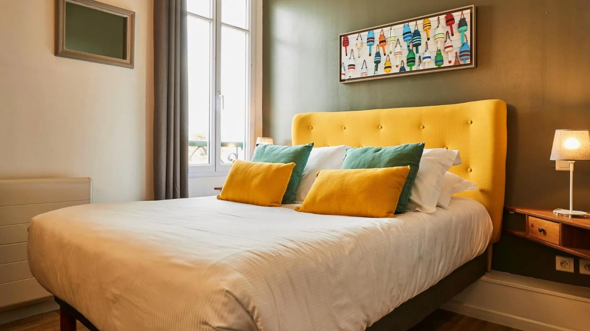 Bedroom, Bed in Logis Hôtel La Chaize