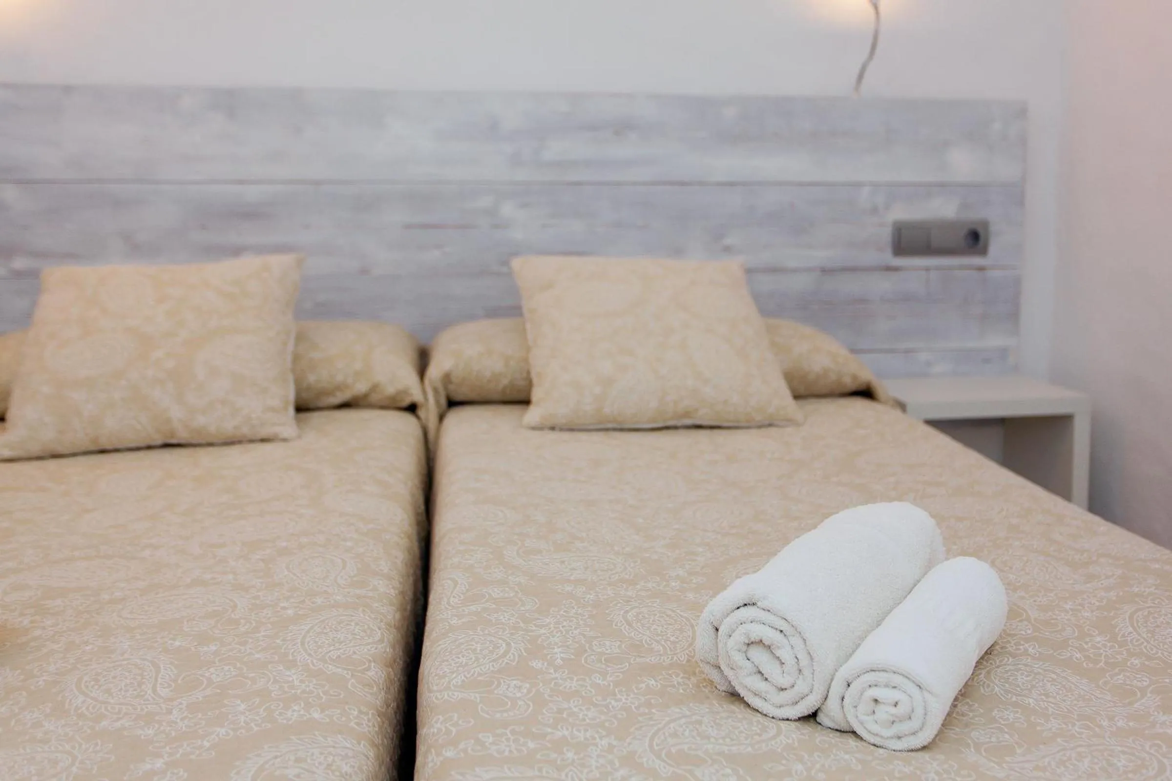 Bed in Bungalows Sa Sargantana