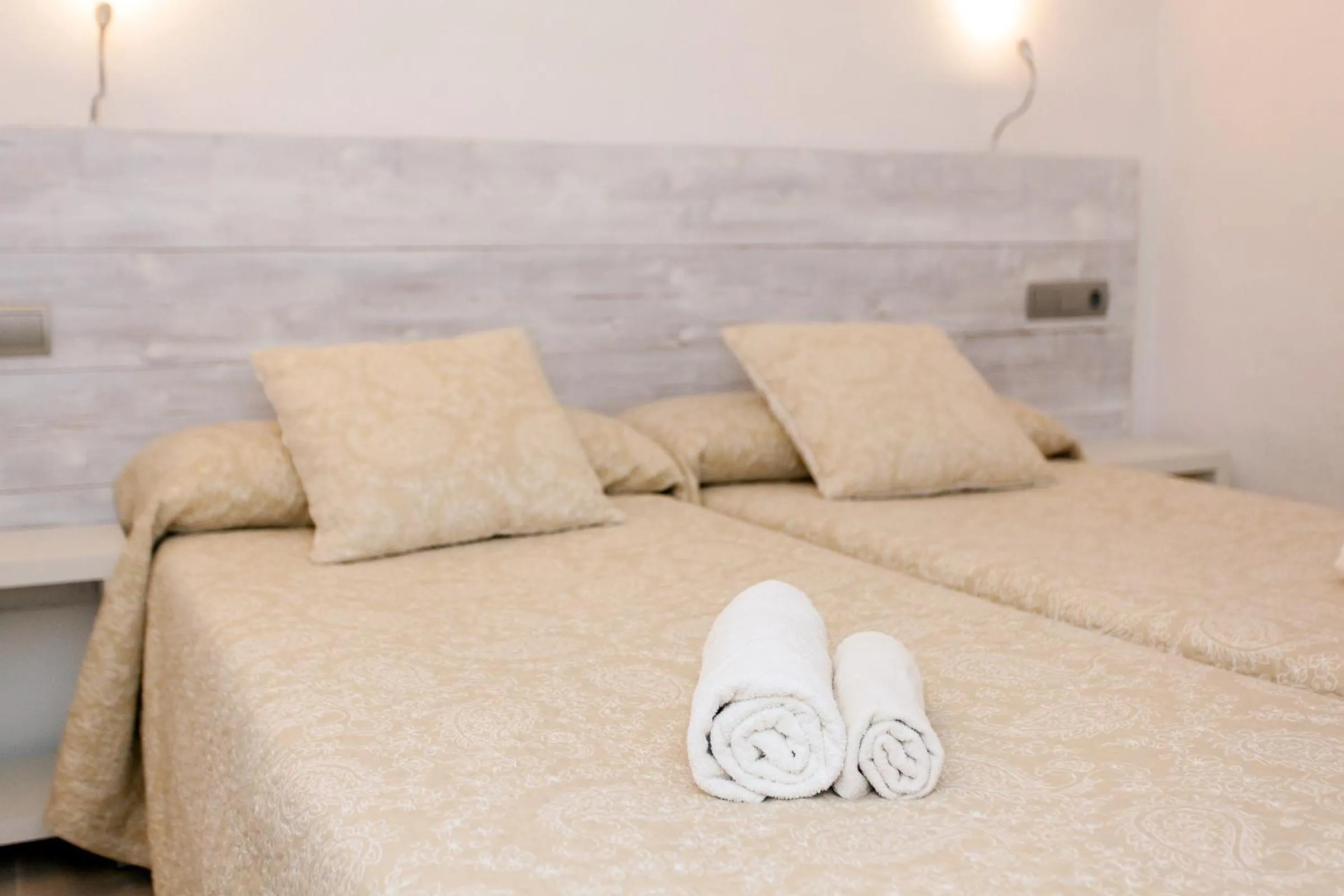 Bed in Bungalows Sa Sargantana