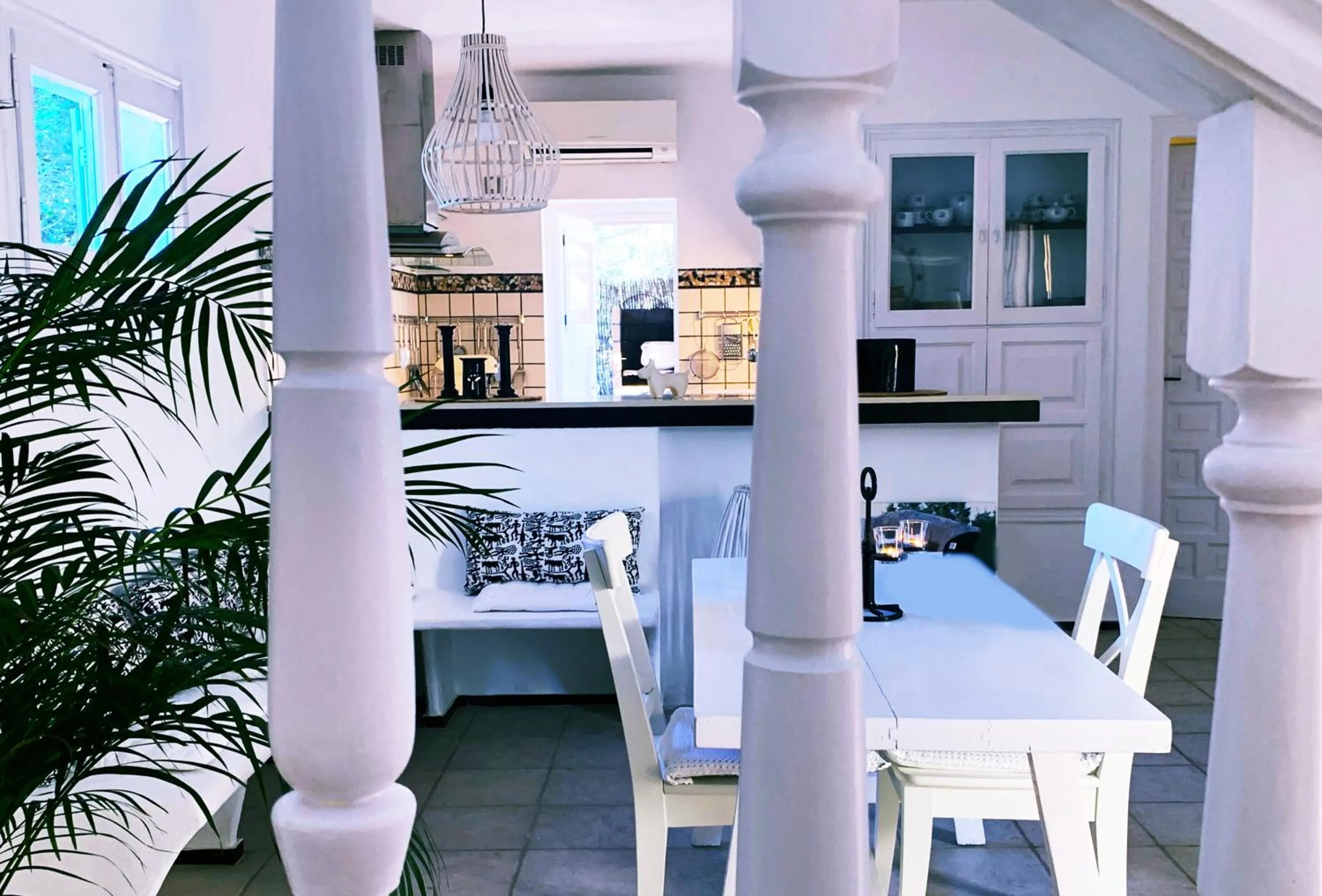 Kitchen or kitchenette in Bungalows Sa Sargantana